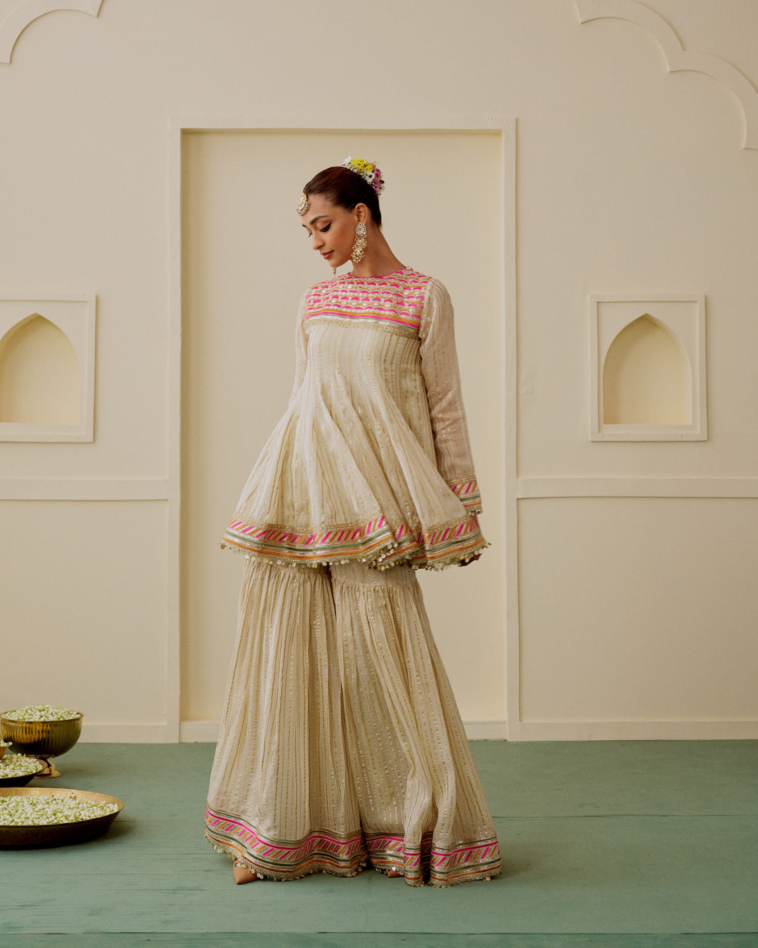 Gopi Vaid -  Malak AG Sharara Set From Chaar Bagh