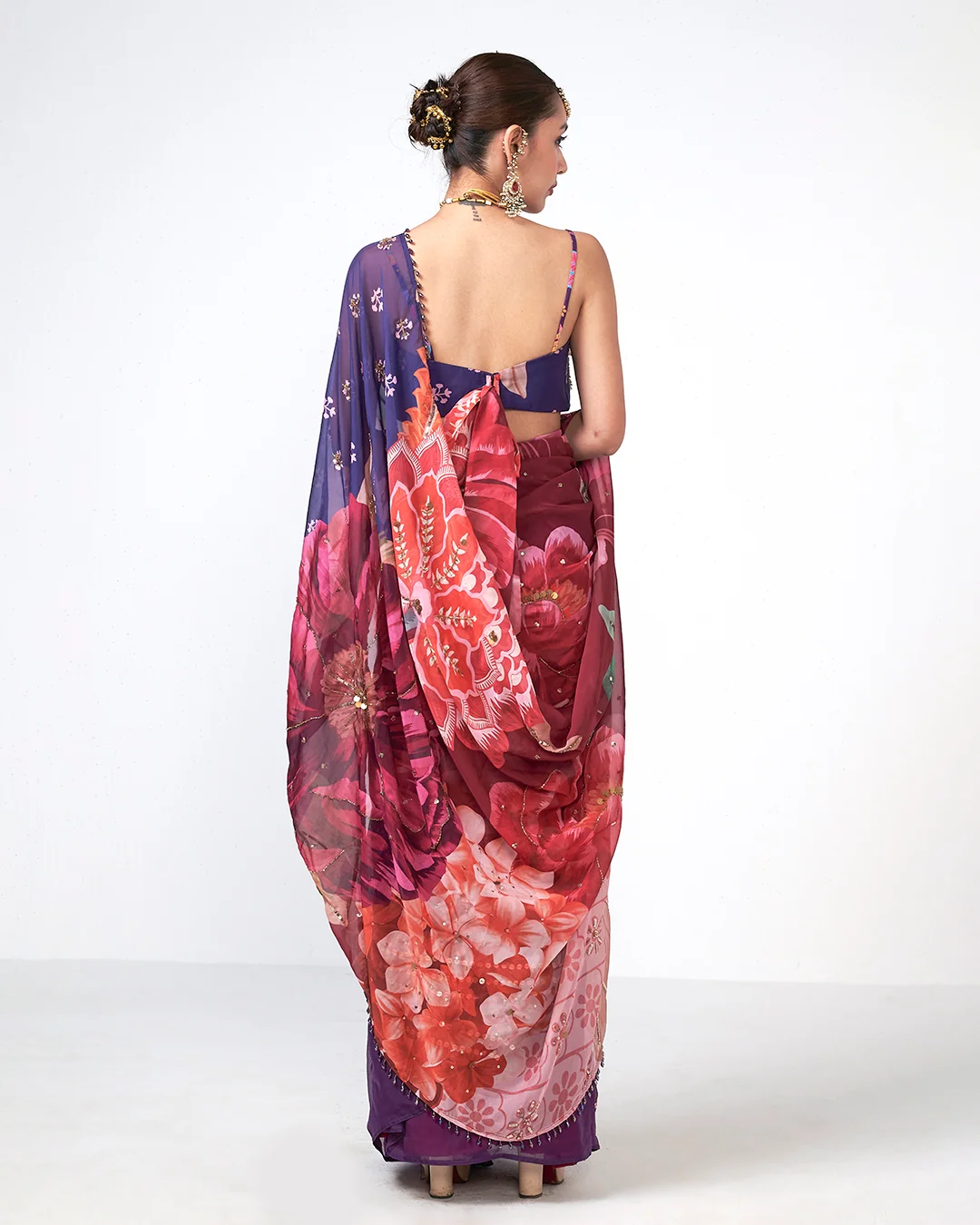 Rishi and Vibhuti - Cherry Muse Blouse From Gulon Ke Rang