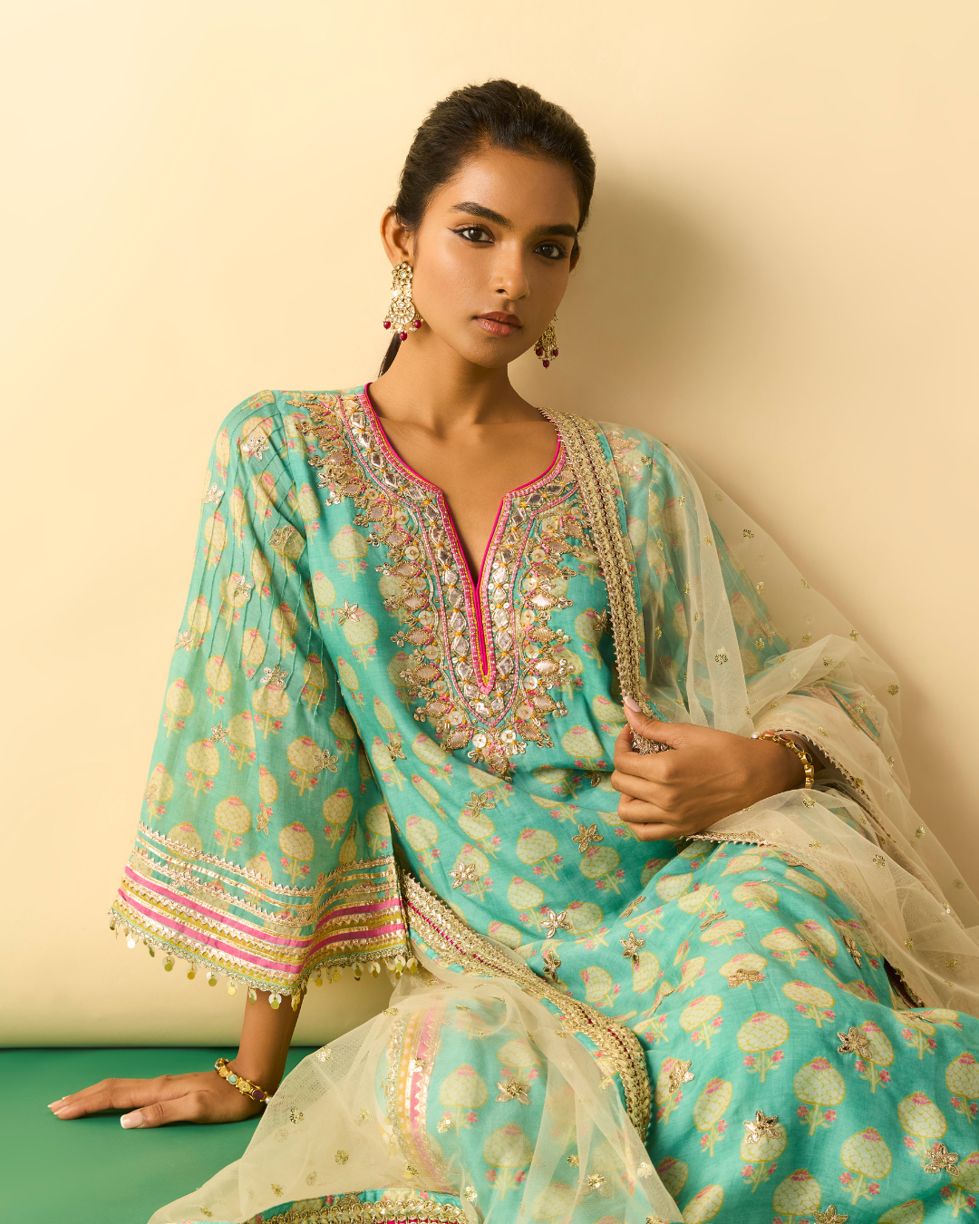 Gopi Vaid - Dwiti Kurta Set From Chaar Bagh