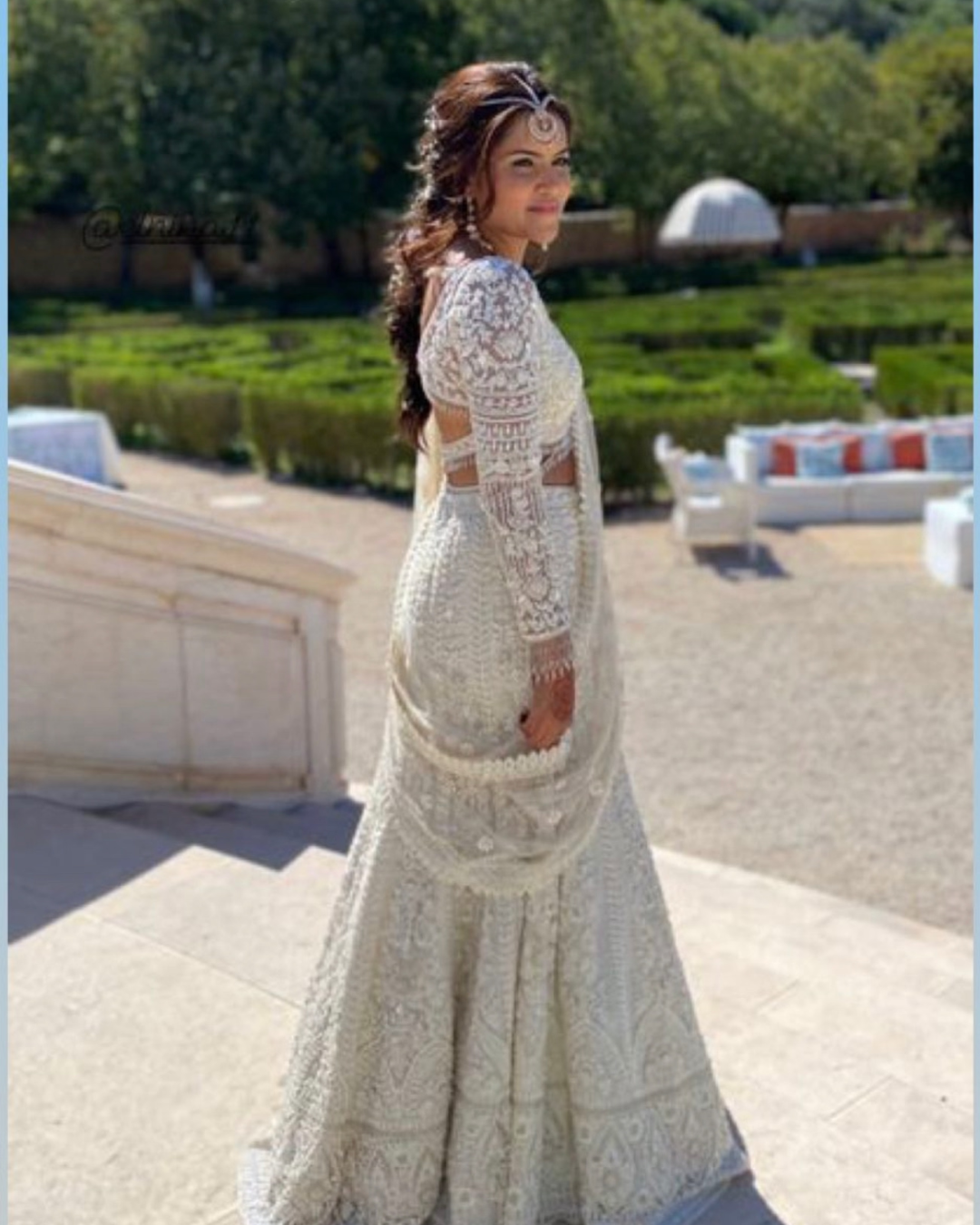 Isa by Dolly Wahal - Nina Ivory Bridal Lehenga From Bridal