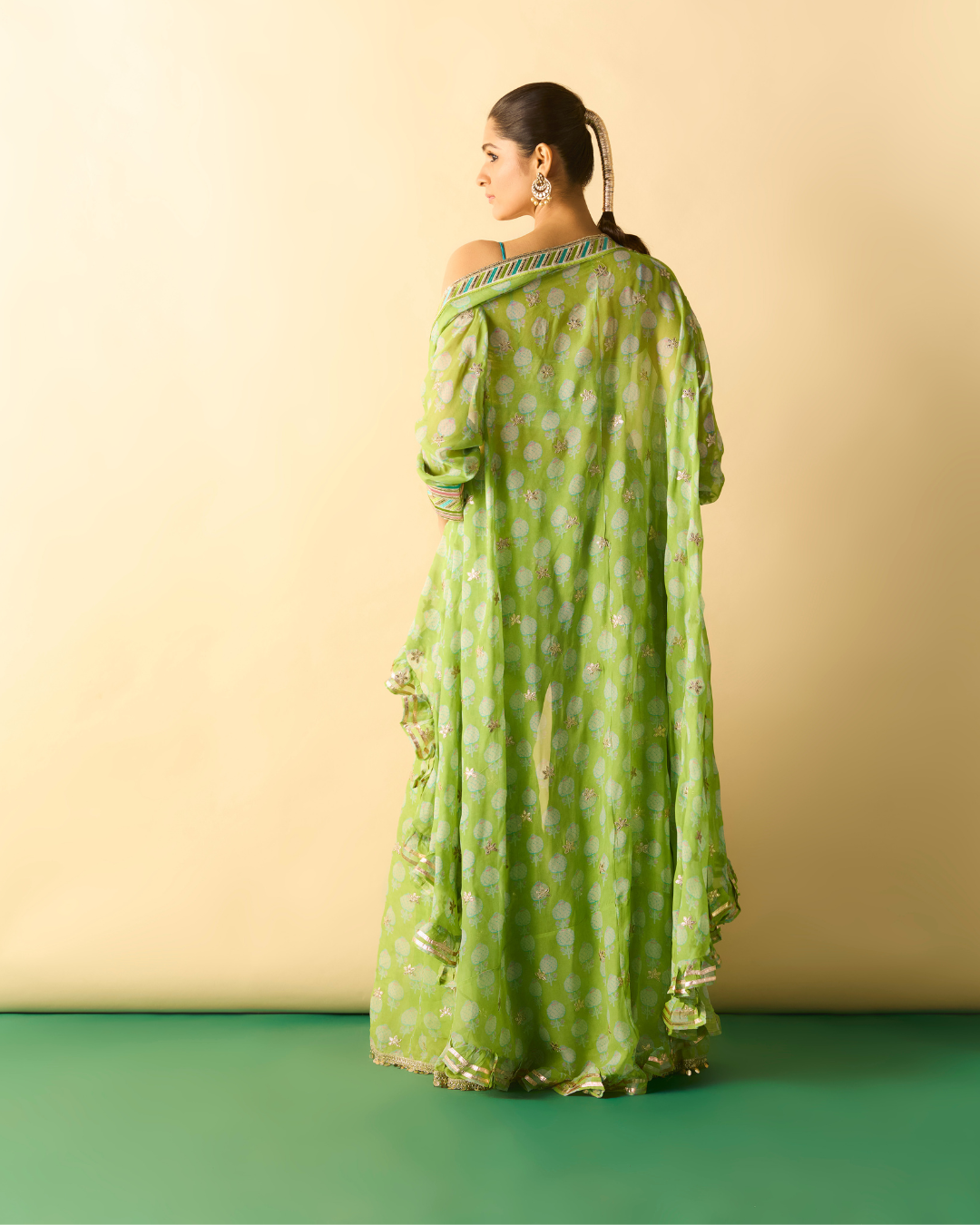 Gopi Vaid - Dharika Cape Set From Chaar Bagh