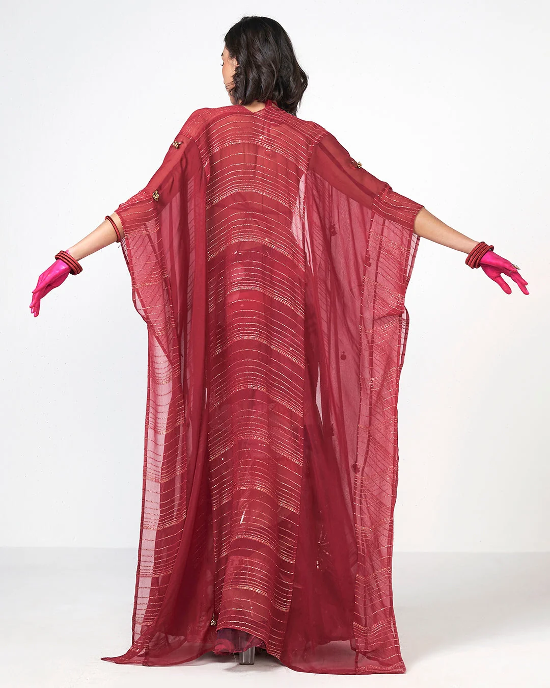 Rishi and Vibhuti - Cherry Winkle Set From Gulon Ke Rang