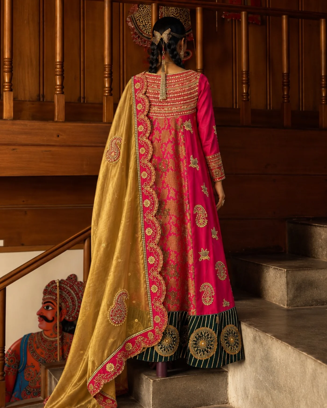 Aditi Gupta - Gulmohar Anarkali Set From Chitrakatha