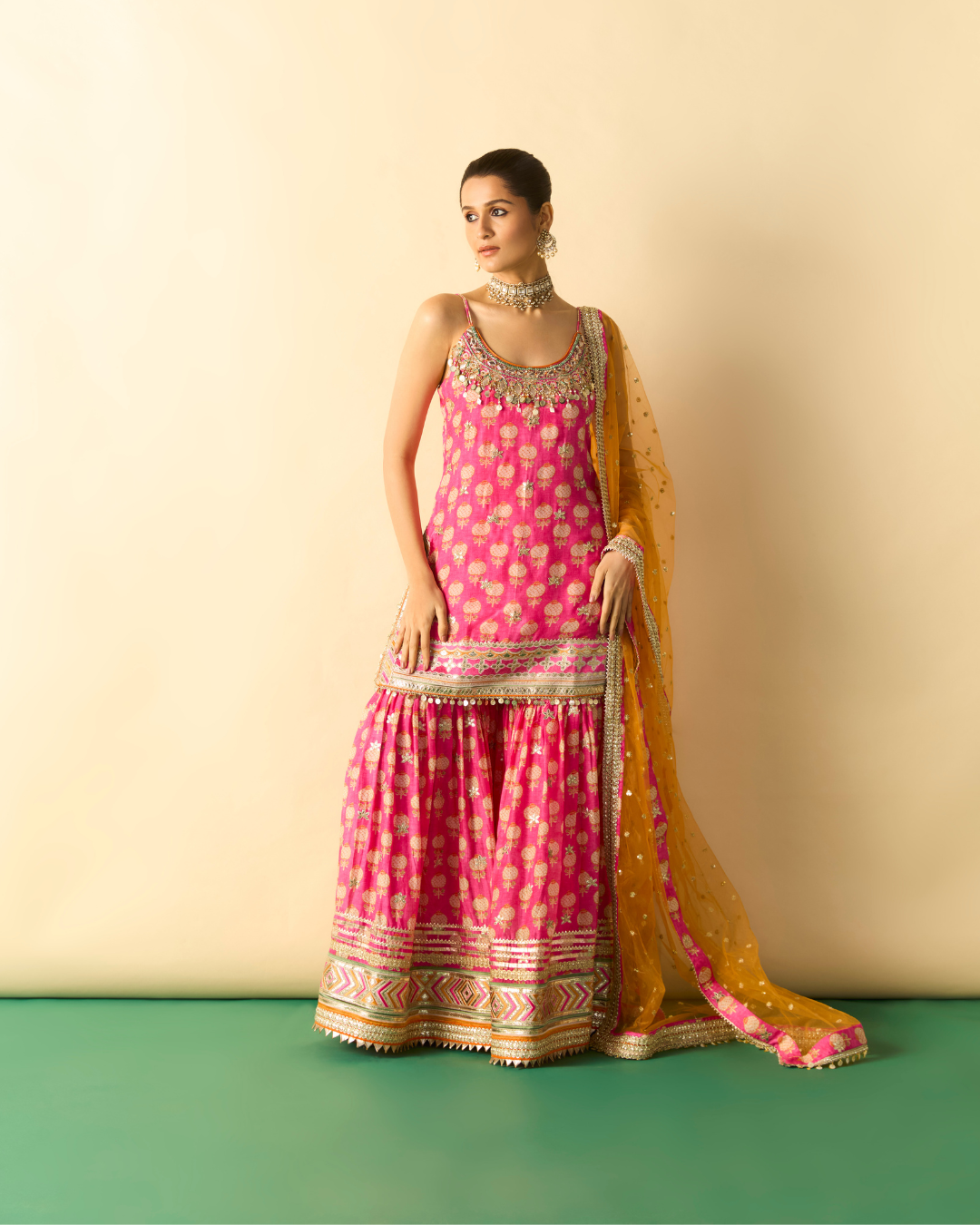 Gopi Vaid - Ravina Strappy Sharara Set From Chaar Bagh
