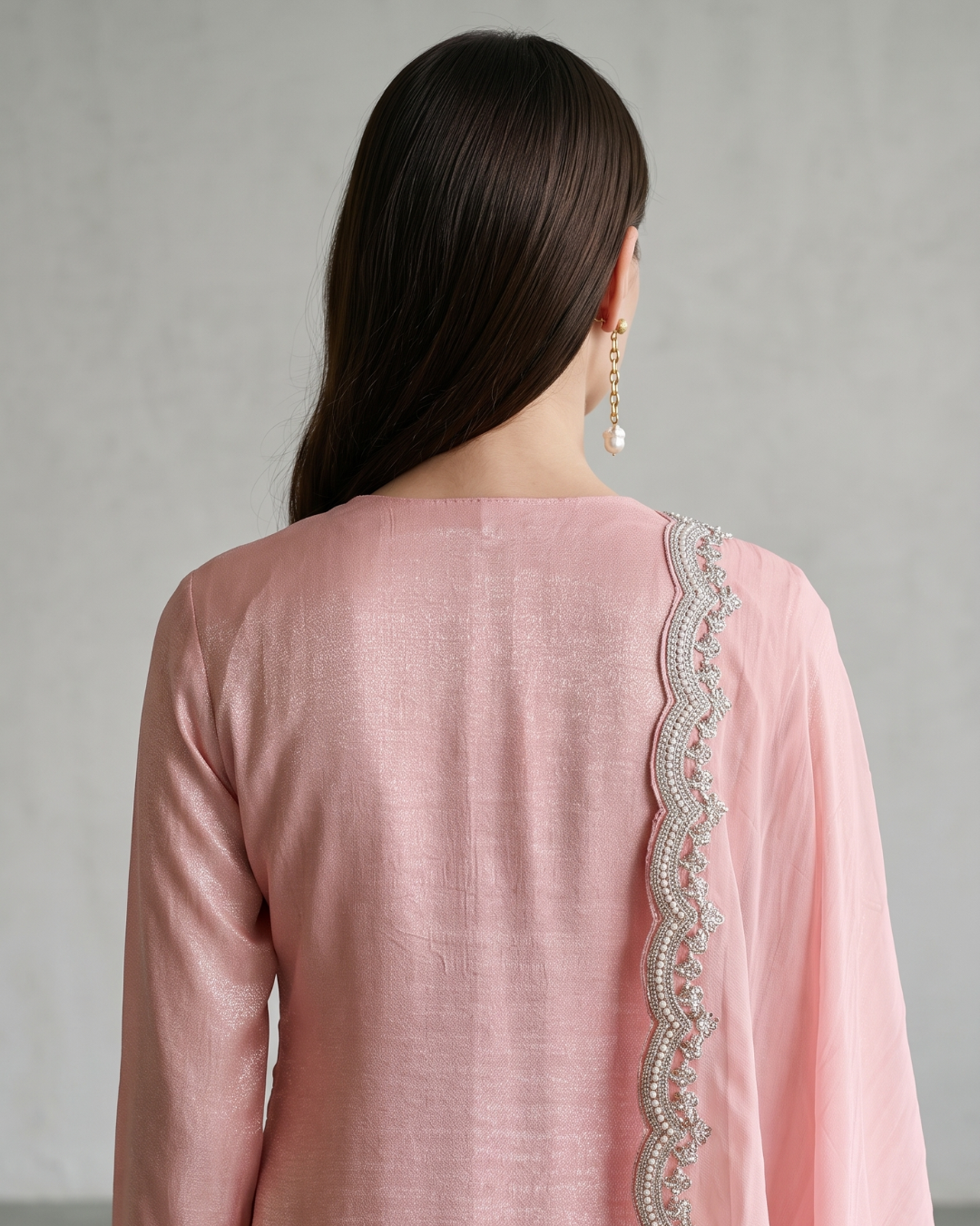 Basanti Kapde Aur Koffee - Pink Embroidered Dhoti Set From Suits & Shararas