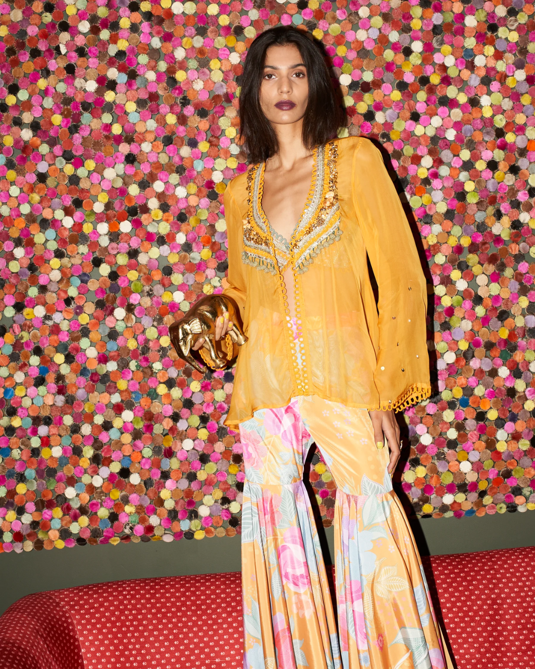 Rishi and Vibhuti - Fusion Floral Set From Rock & Roll