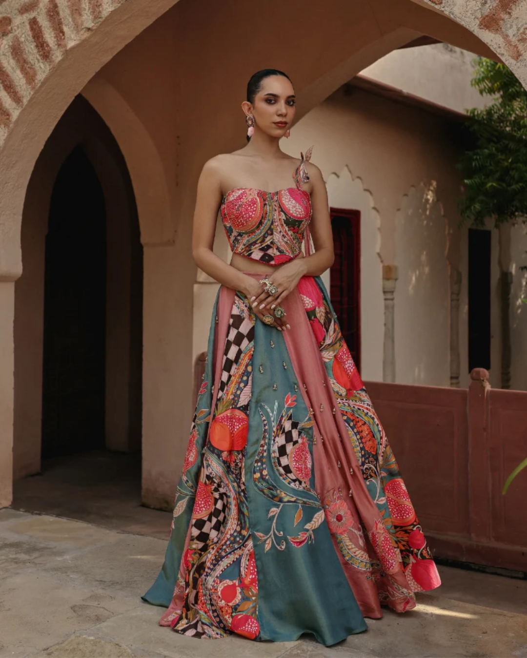 Label Moni K - Pomelle Fiza Skirt From Naqsh