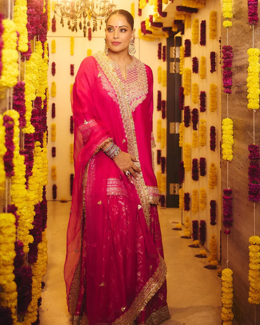 Gopi Vaid - Bipasha Basu in Shahida Sharara Set From Nizaam