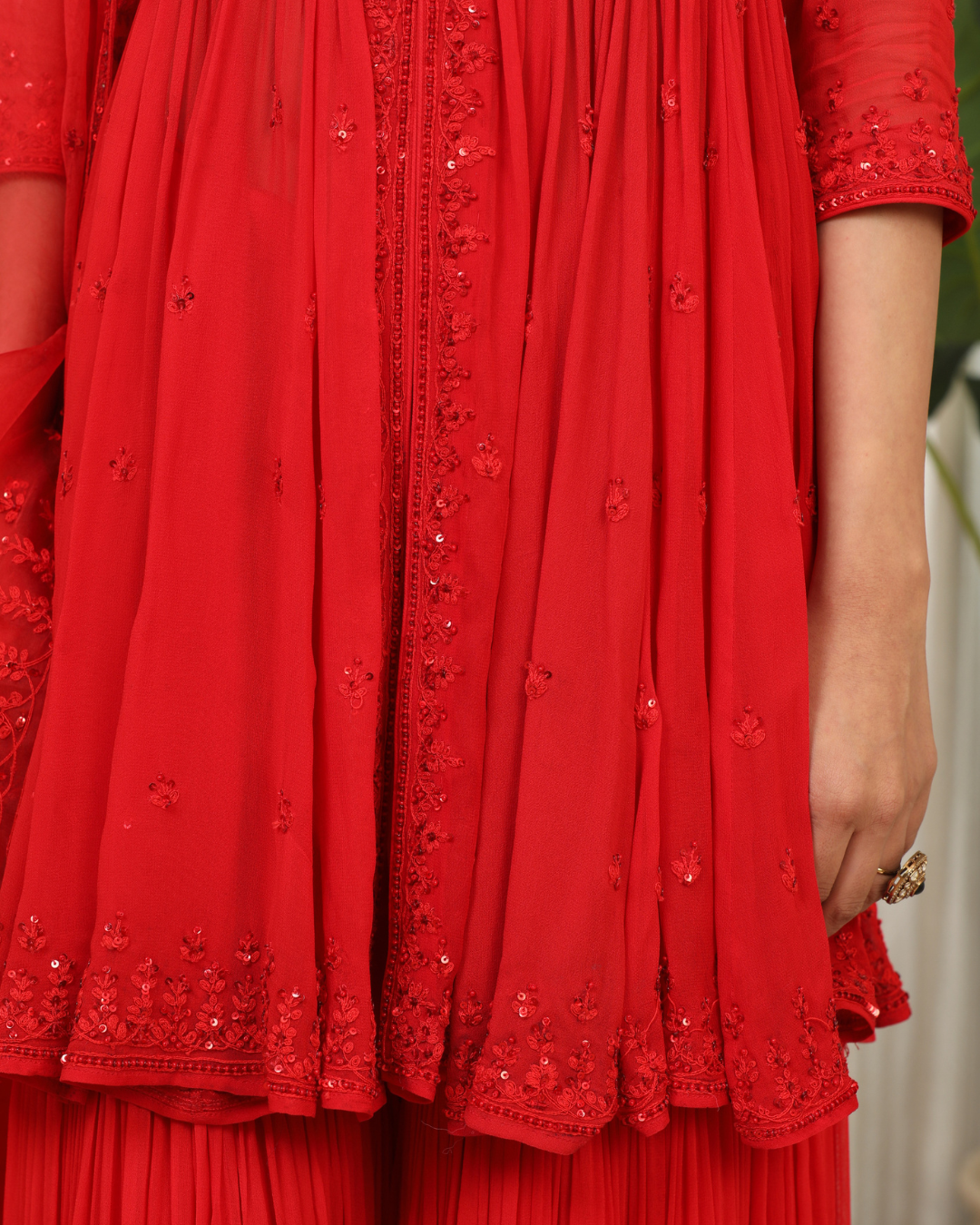 Esha Koul - Lal Sharara Set