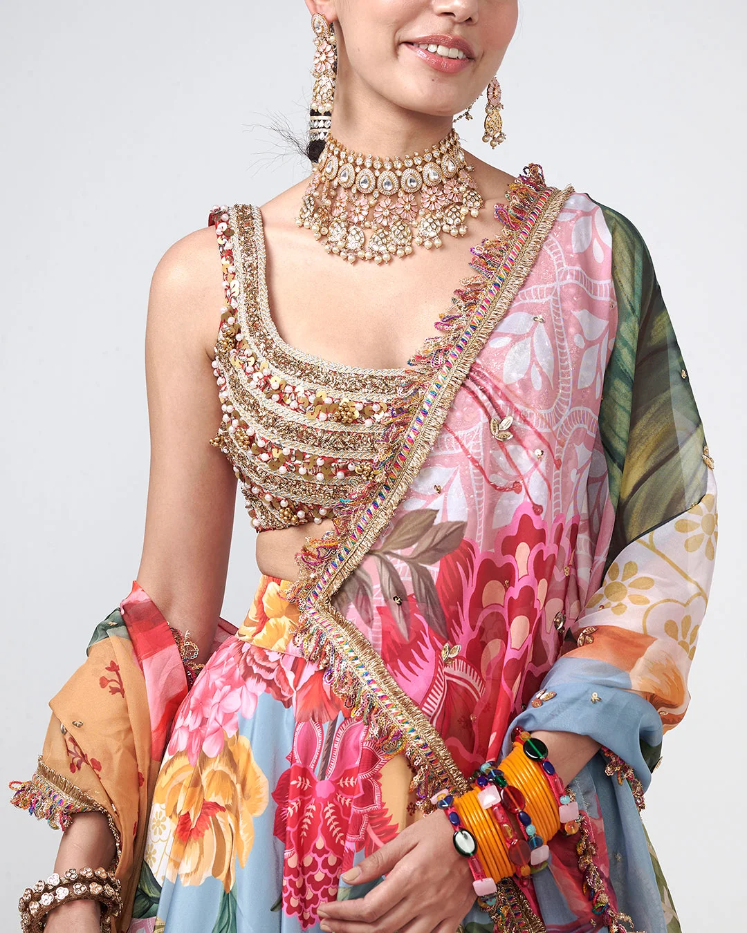 Rishi and Vibhuti - Gul-Bagh Lehnga From Gulon Ke Rang