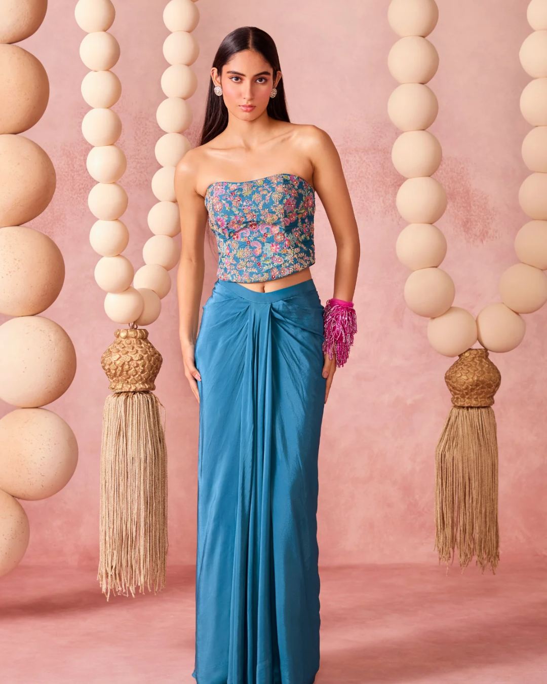 Chamee & Palak - Itra Drape Skirt From Jhoom