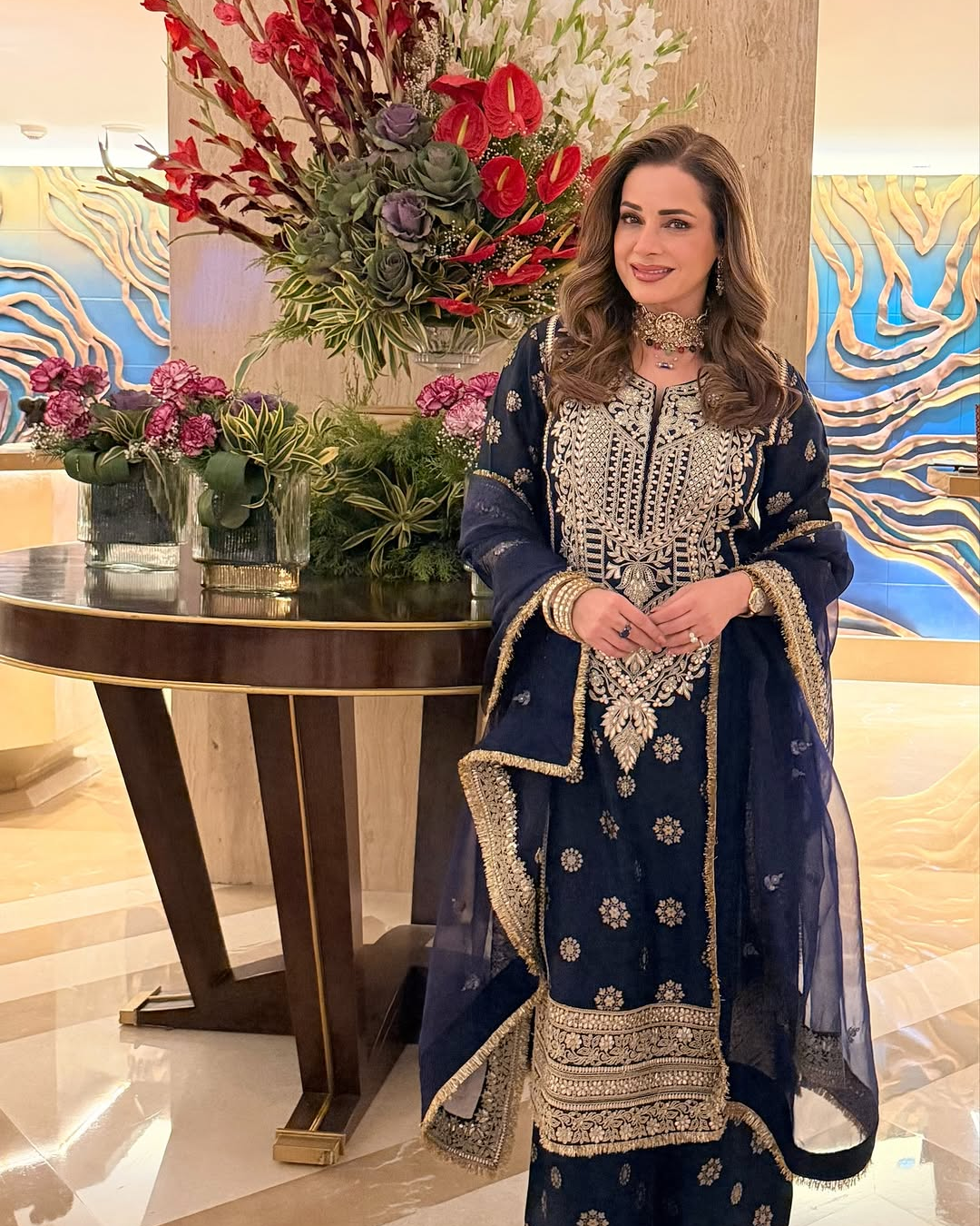 Gopi Vaid - Neelam Kothari in Badusha Palazo Set  From Nizaam