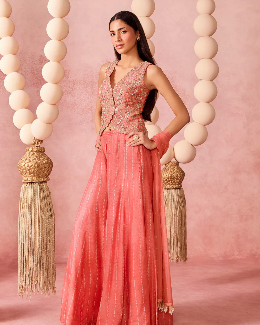 Chamee & Palak - Revati Flared Pant Set From Jhoom