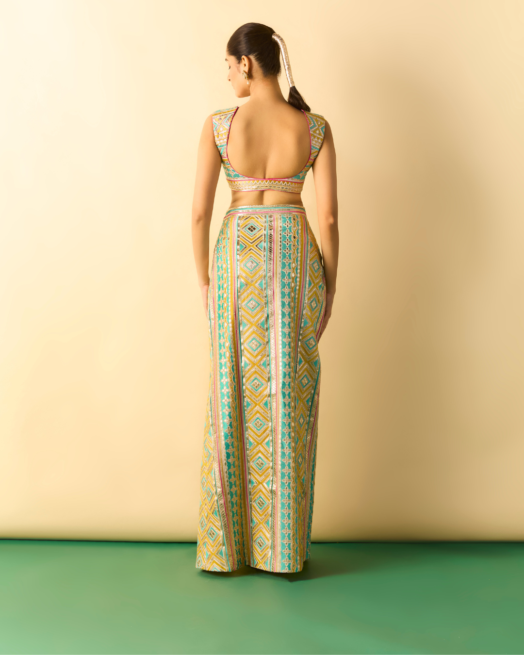 Gopi Vaid - Kashvi Slit Skirt Set From Chaar Bagh