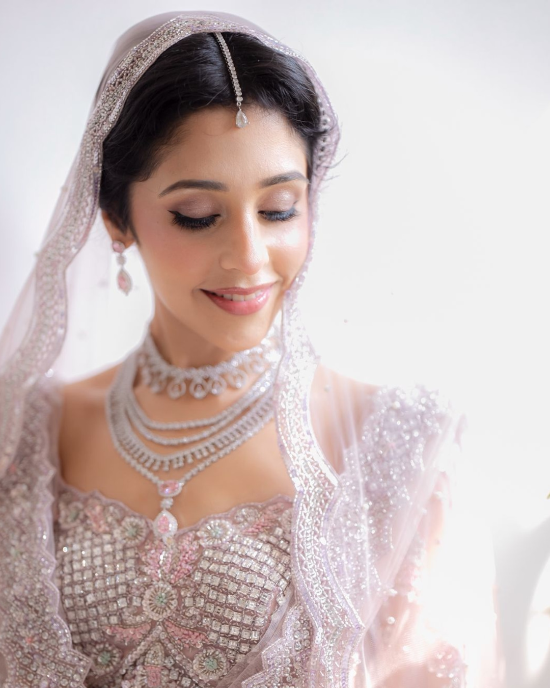 Isa by Dolly Wahal - Blush Pink Bridal Lehenga From Ittara