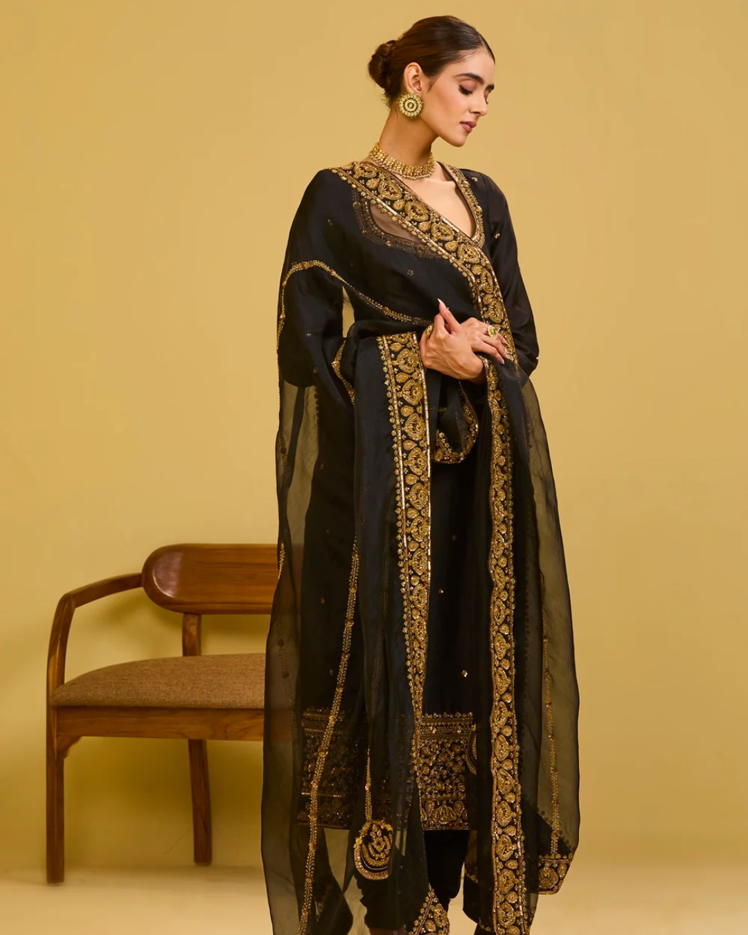 Esha Koul - Black Kurta Set From Naaz