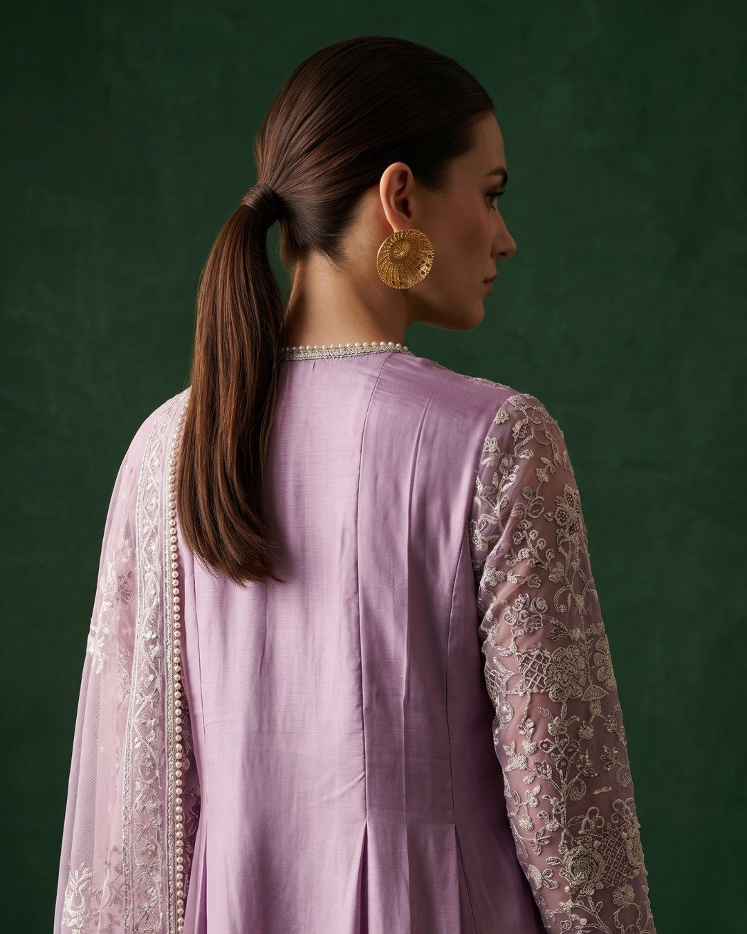 Basanti Kapde Aur Koffee - Lilac Etoile Embroidered Sharara Set From Suits & Shararas