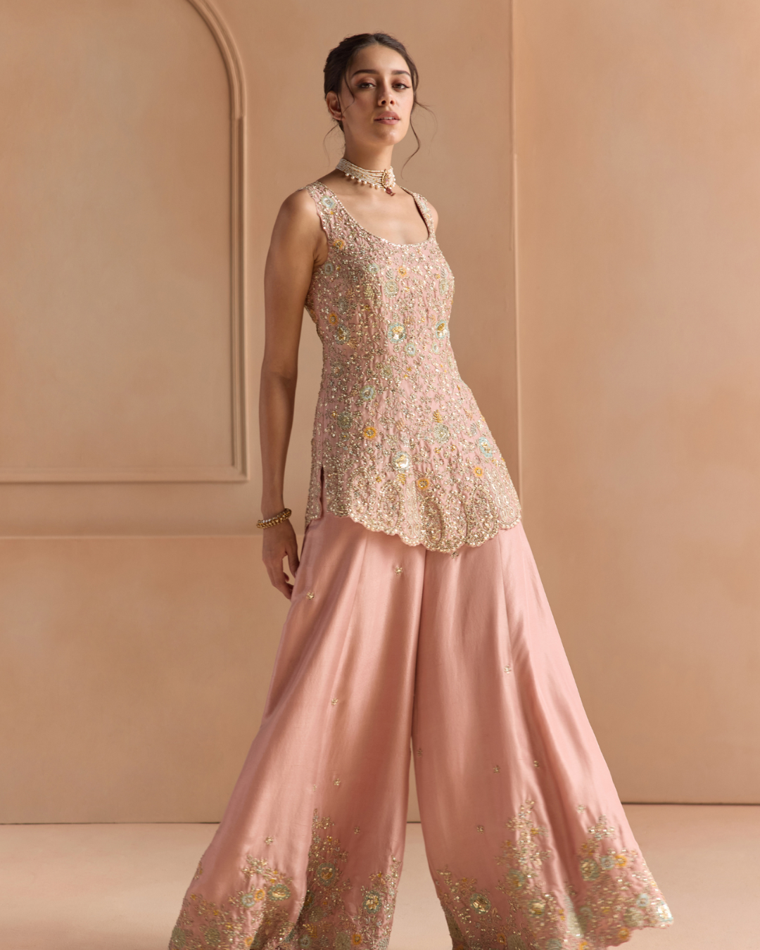 Osaa By Adarsh - Oyester Pink Sharara Set From Off The Record