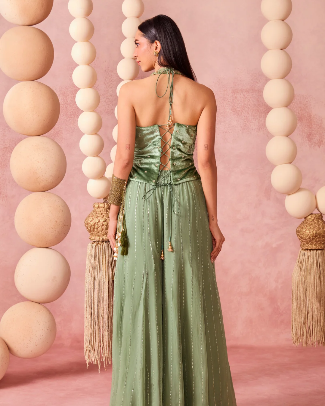 Chamee & Palak - Saachi Flared Pants From Jhoom