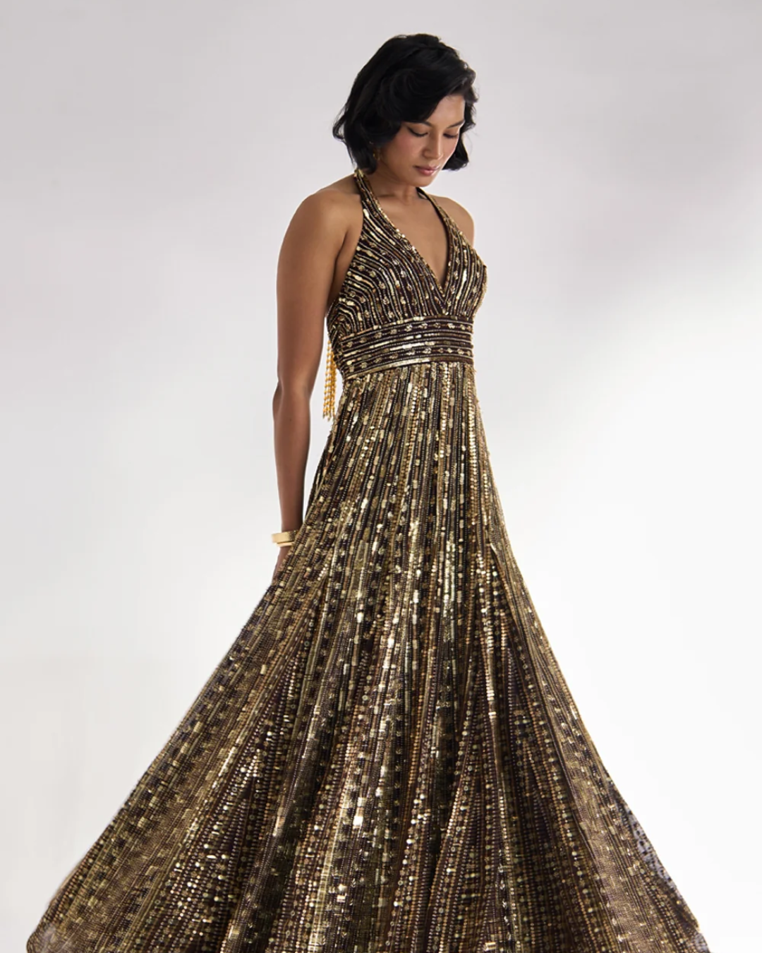Prevasu - Mocha Brown Gown From Silsila
