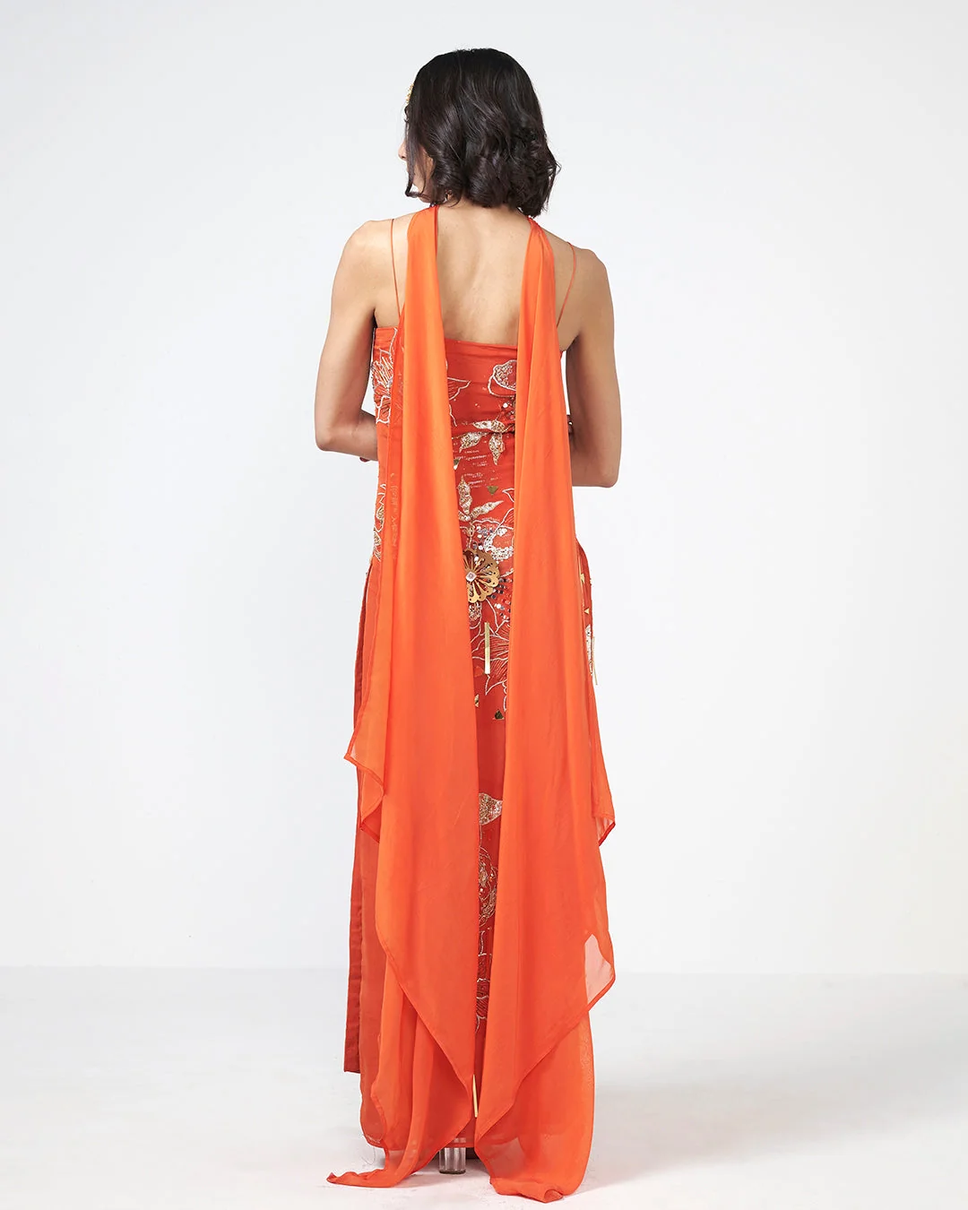 Rishi and Vibhuti - Narangi Mimi Dress From Gulon Ke Rang