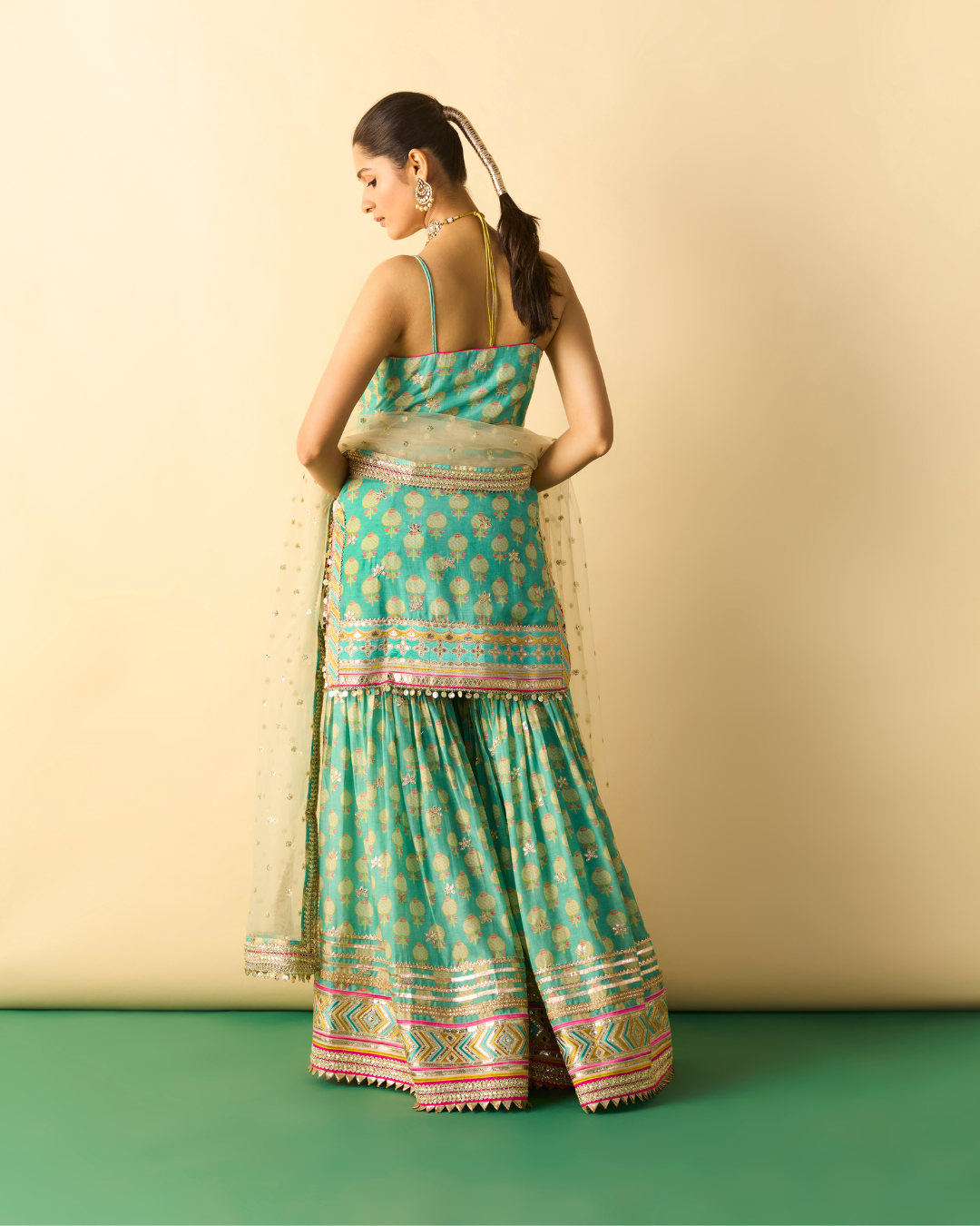 Gopi Vaid - Ravina Strappy Sharara Set From Chaar Bagh