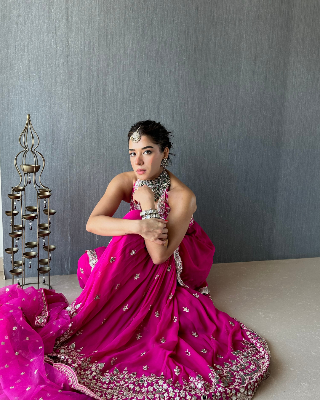 Gopi Vaid - Sukhmani Gambhir in Eila Sharara Set From Jhilmil