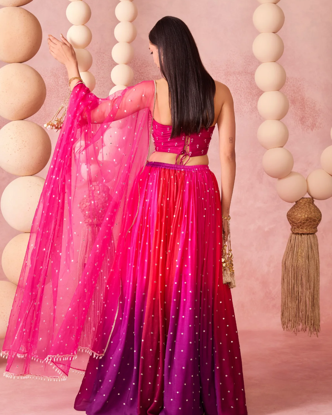Chamee & Palak - Jugnu Ombre Lehenga From Jhoom
