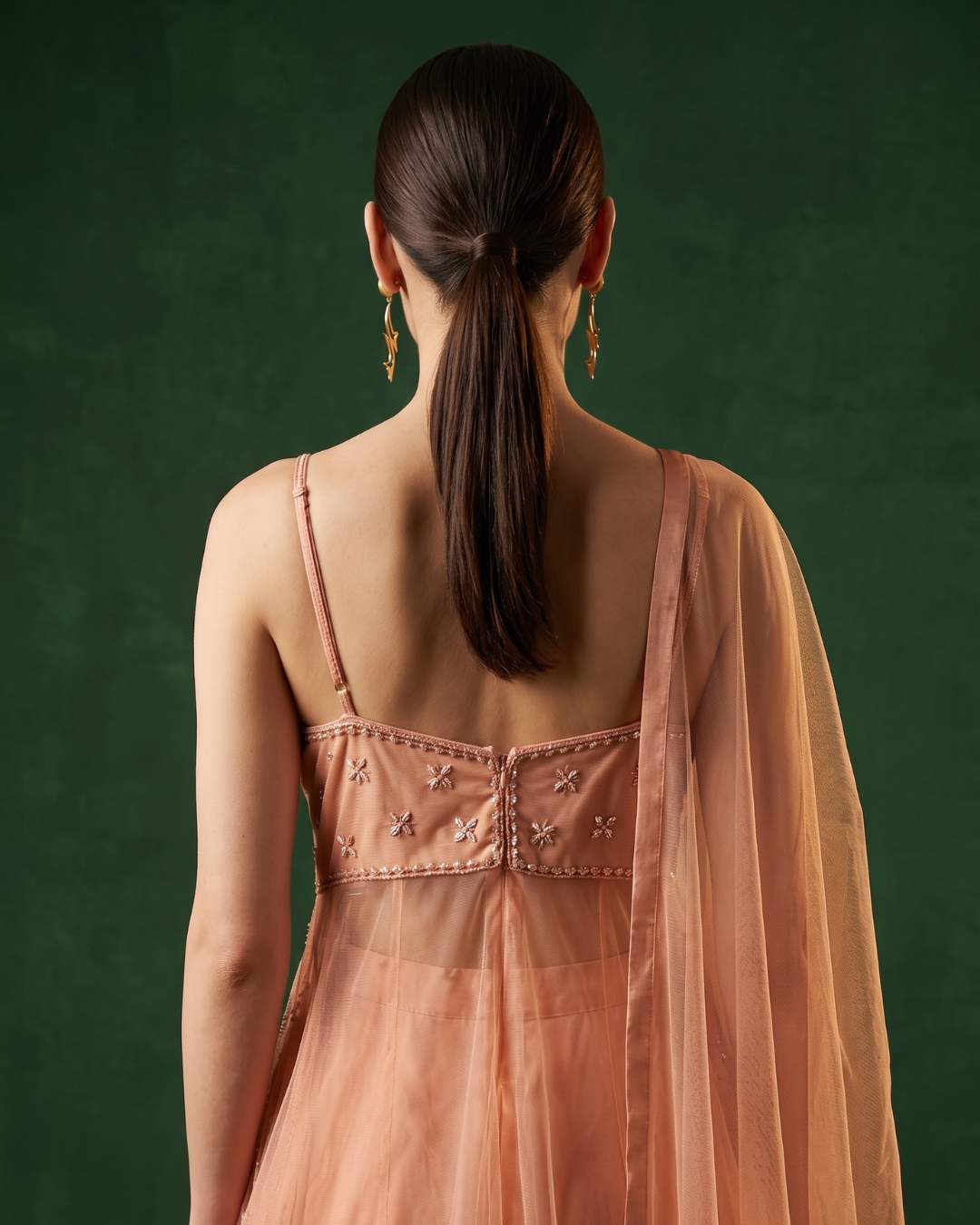 Basanti Kapde Aur Koffee - Rose Quartz Embroidered Sharara Set From Suits & Shararas