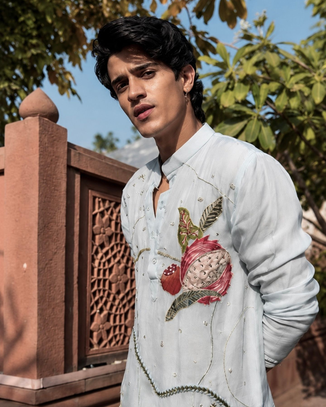 Rishi and Vibhuti - Neel Virasat Kurta From Ek Main Aur Ek Tu