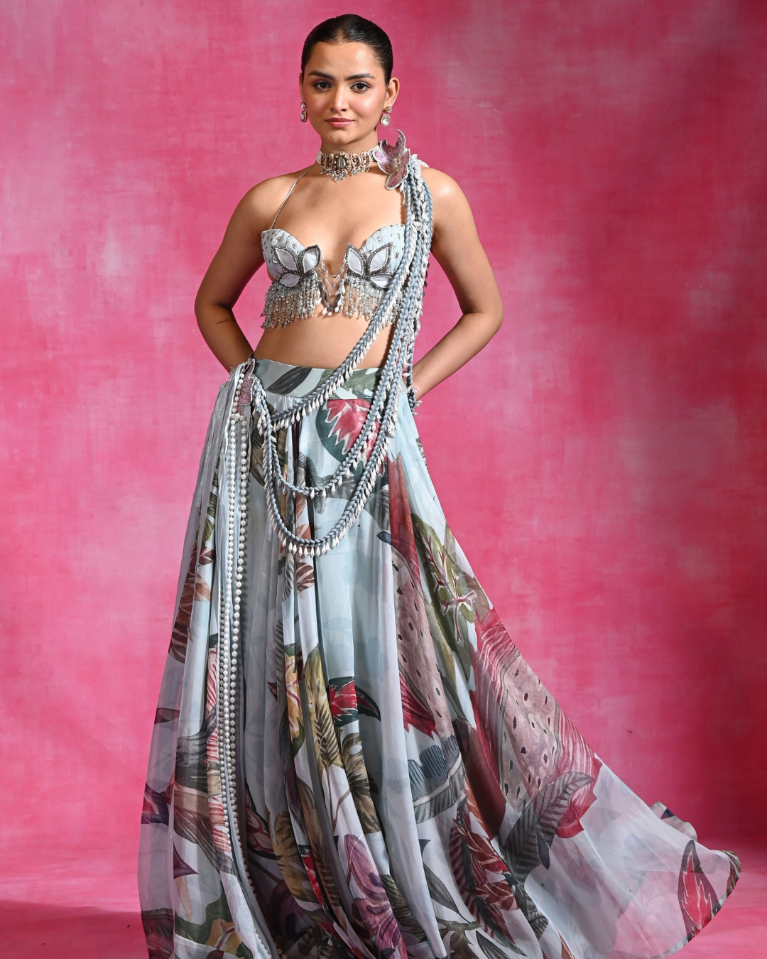 Rishi and Vibhuti -  Chaand Baag Lehenga From Ek Main Aur Ek Tu