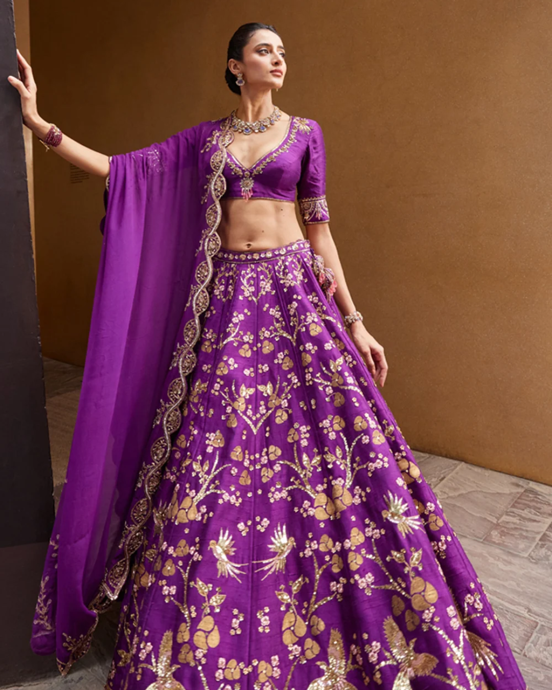 Prevasu - Purple Lehenga Set From Eraya