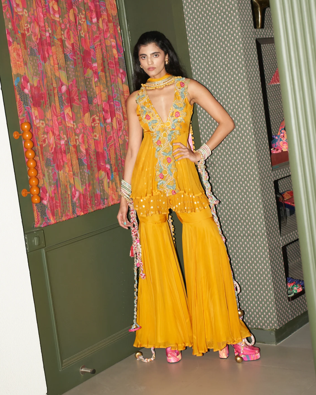 Rishi and Vibhuti - Marigold Merry Mingle Set From Rock & Roll