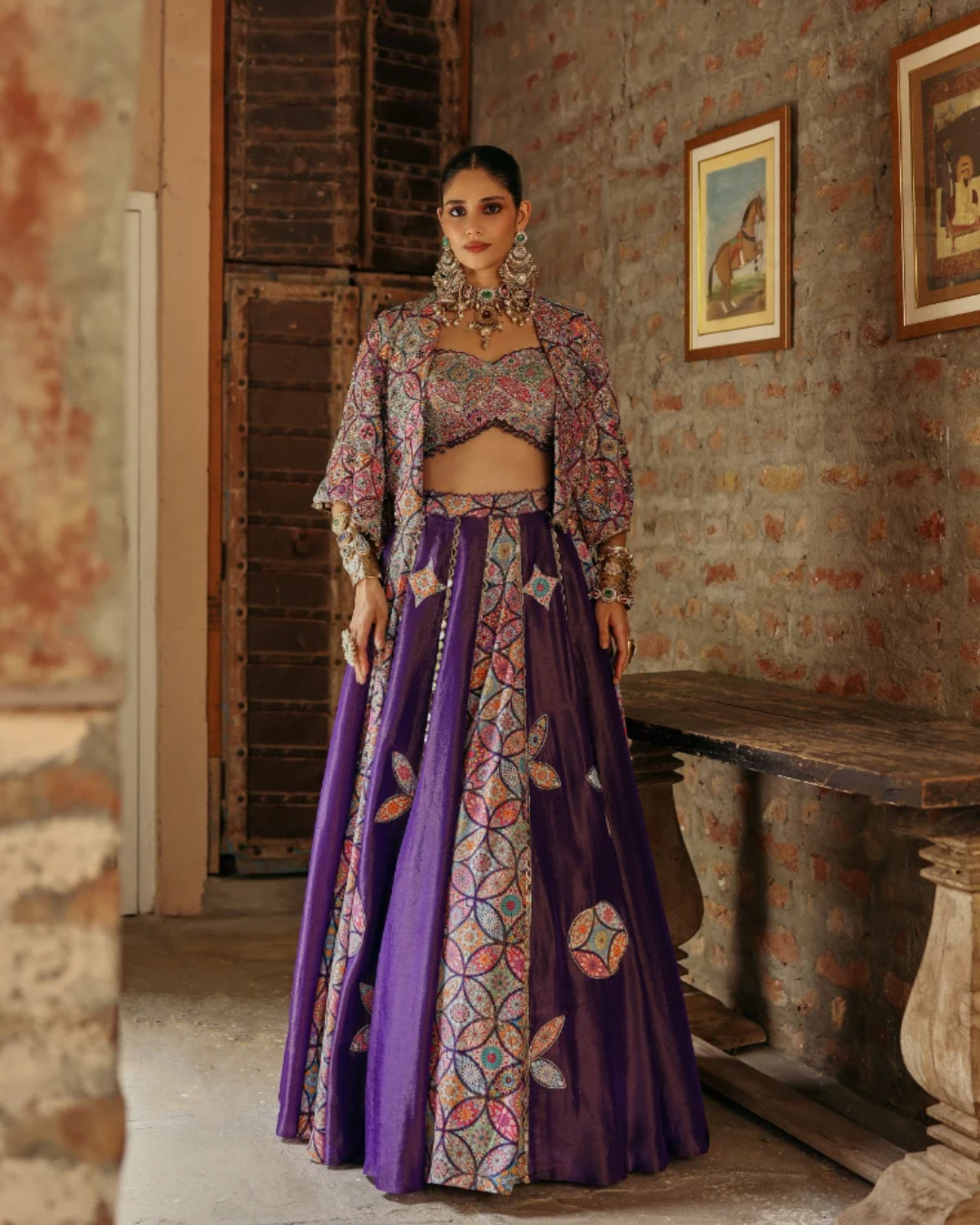 Label Moni K - Mandala Jacket Full Set From Naqsh