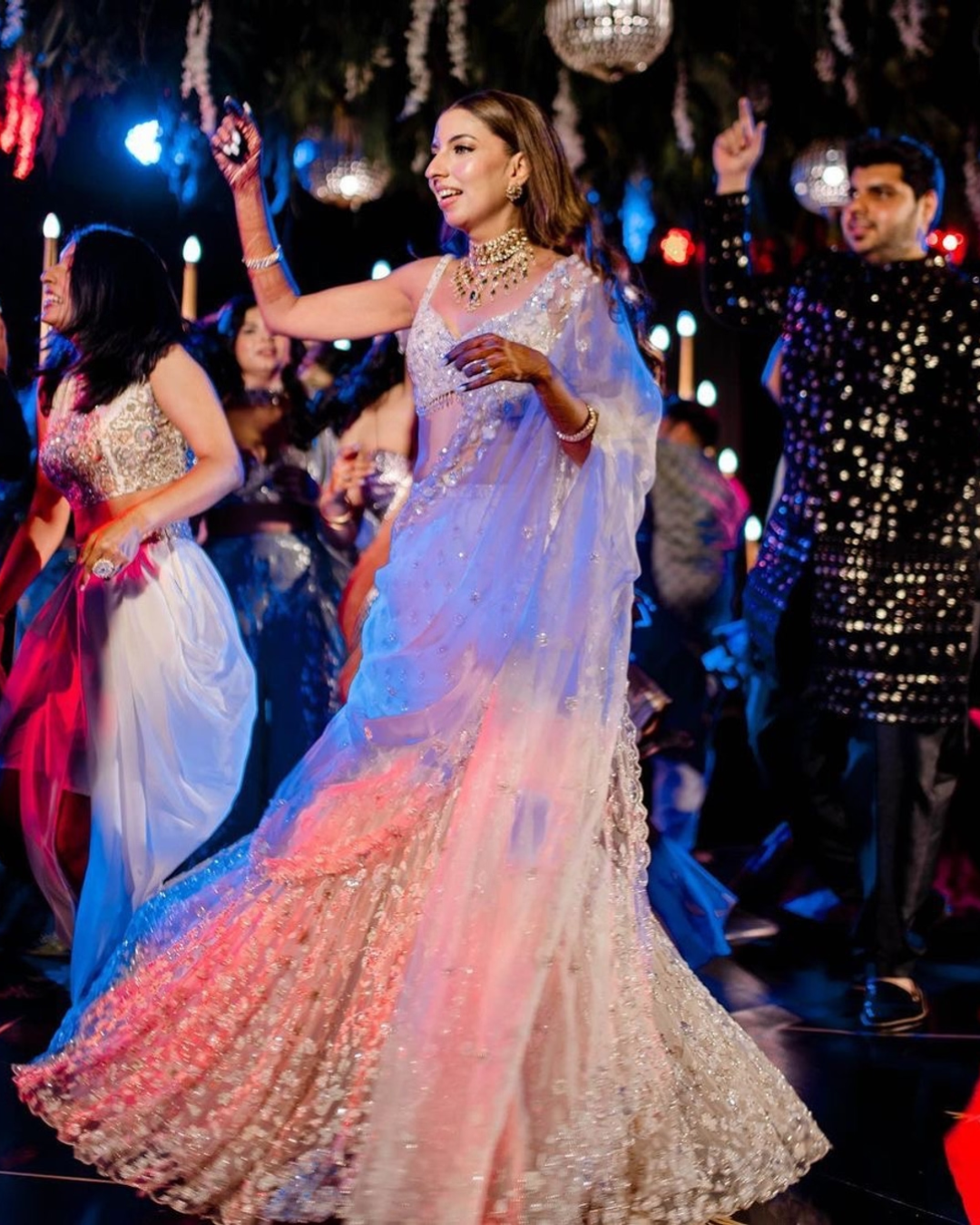 Isa by Dolly Wahal - Ivory Fishcut Lehenga From Farra