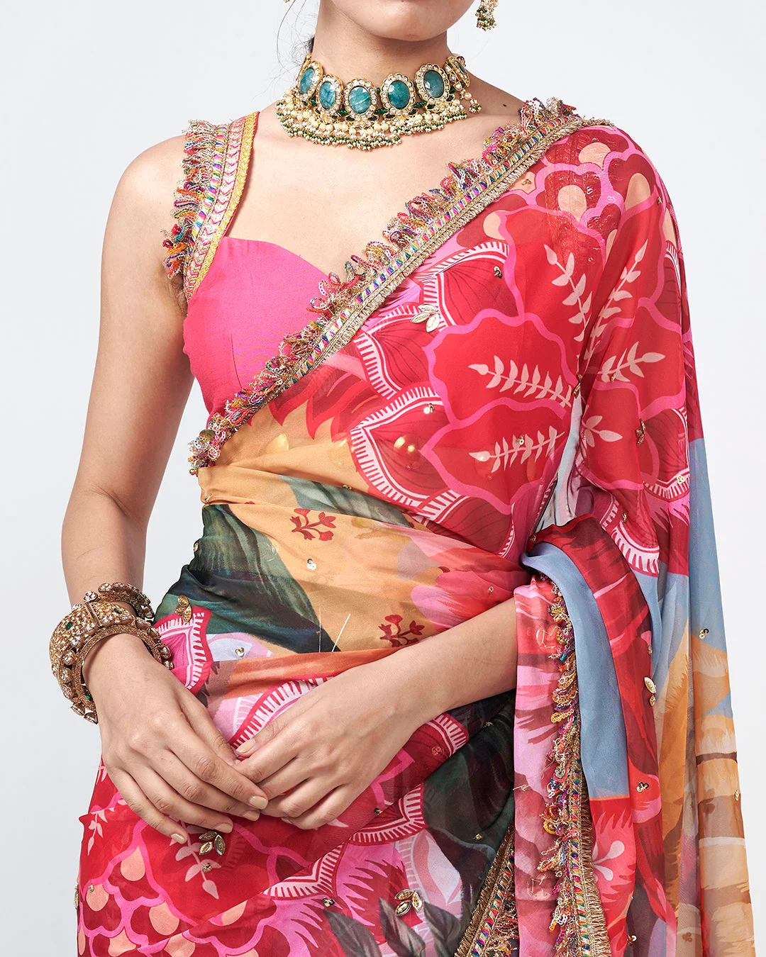 Rishi and Vibhuti - Phool Bagh Saree From Gulon Ke Rang