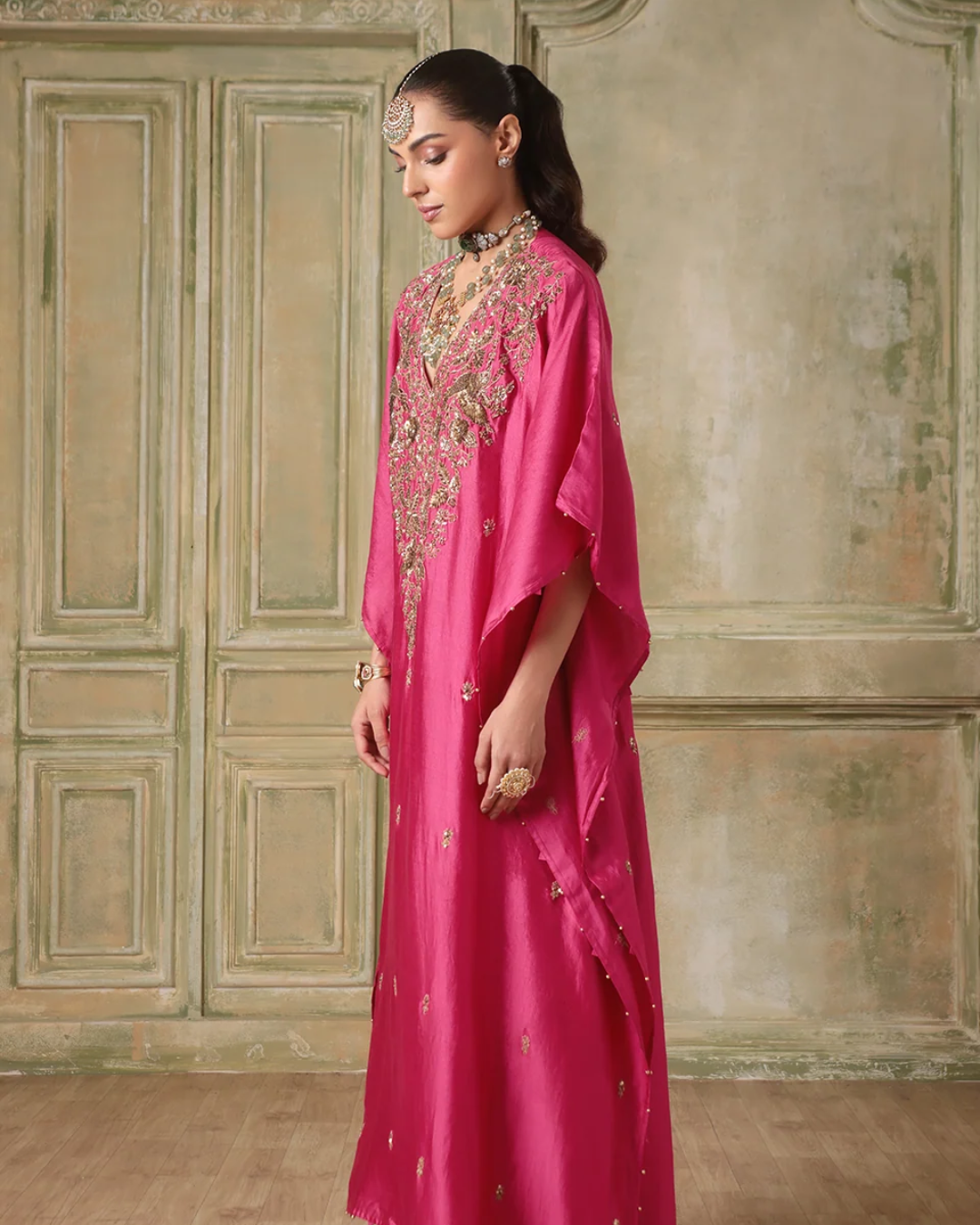 Niti Bothra - Zar-Rang Pink Kaftan Set