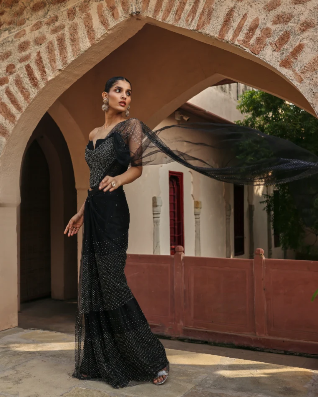 Label Moni K - Nazar Saree From Naqsh