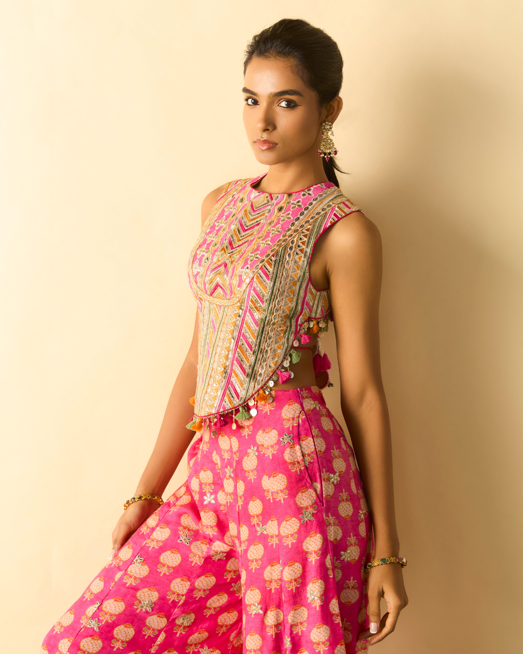 Gopi Vaid - Tara Corset Pant Set From Chaar Bagh