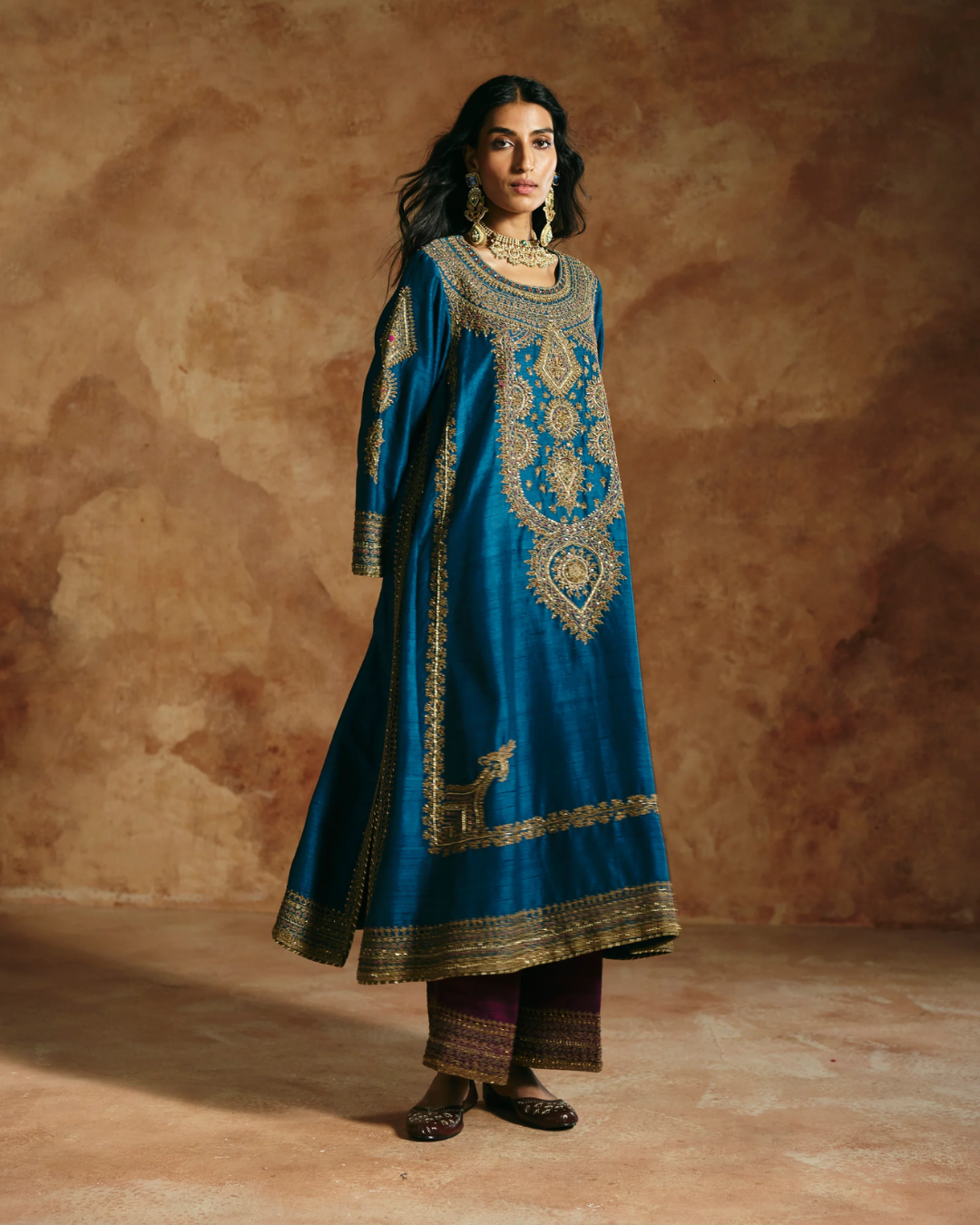 Aman Takyar - Teal Kurta Set From Today's Sindh