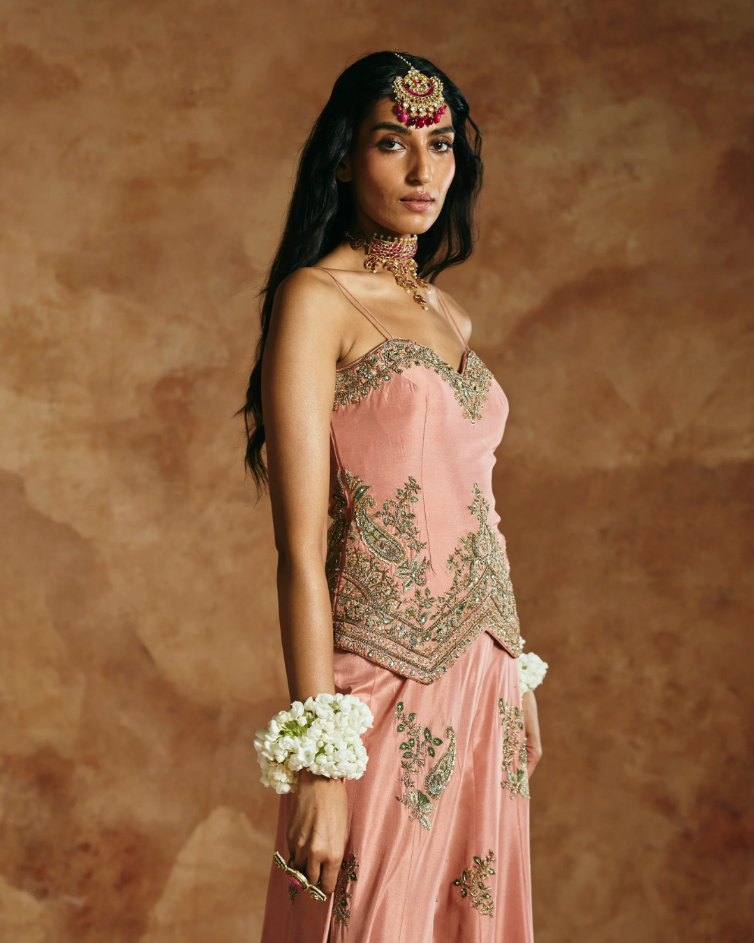 Aman Takyar - Pink Sharara Set From Today's Sindh