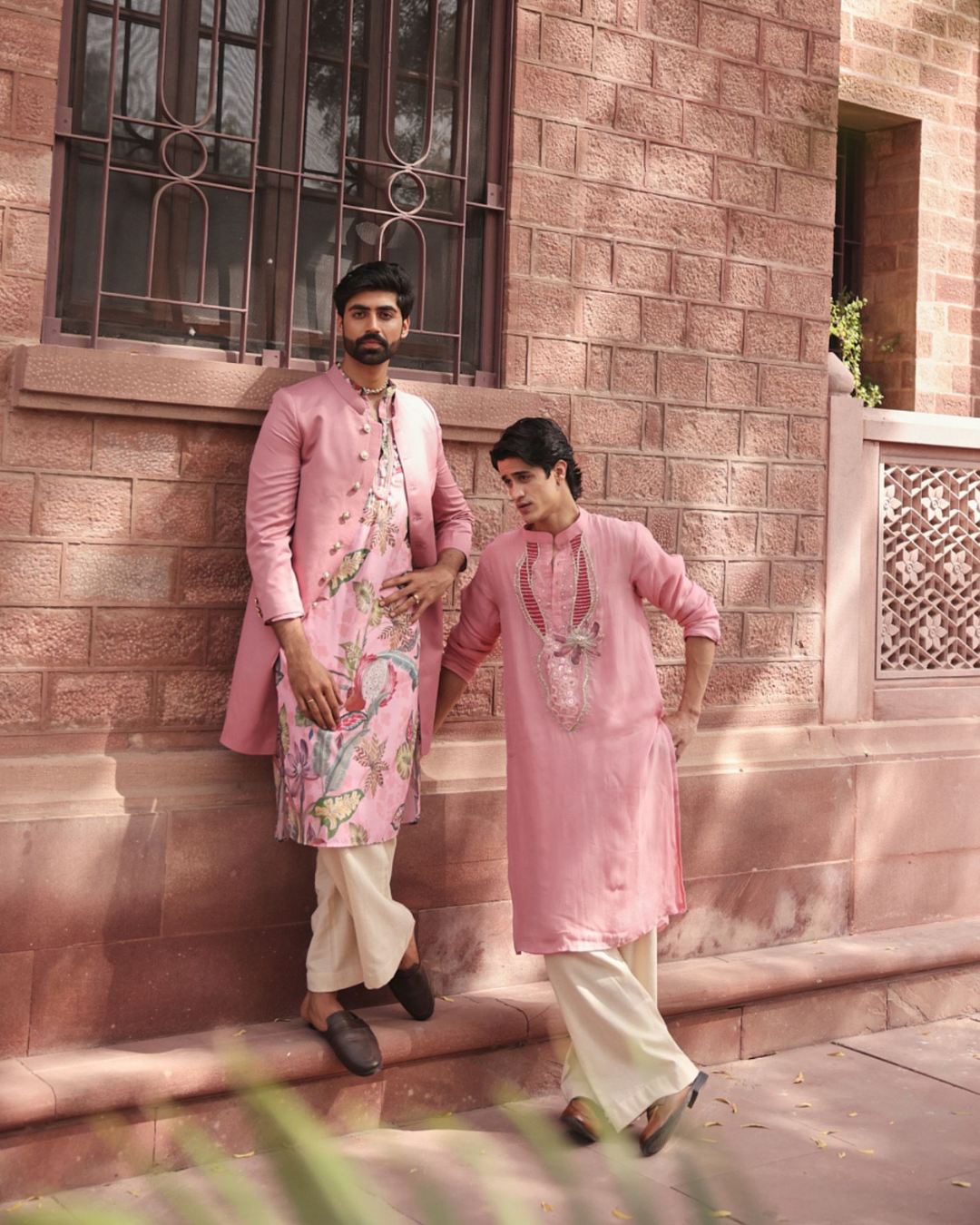 Rishi and Vibhuti - Blush Nawab Kurta From Ek Main Aur Ek Tu