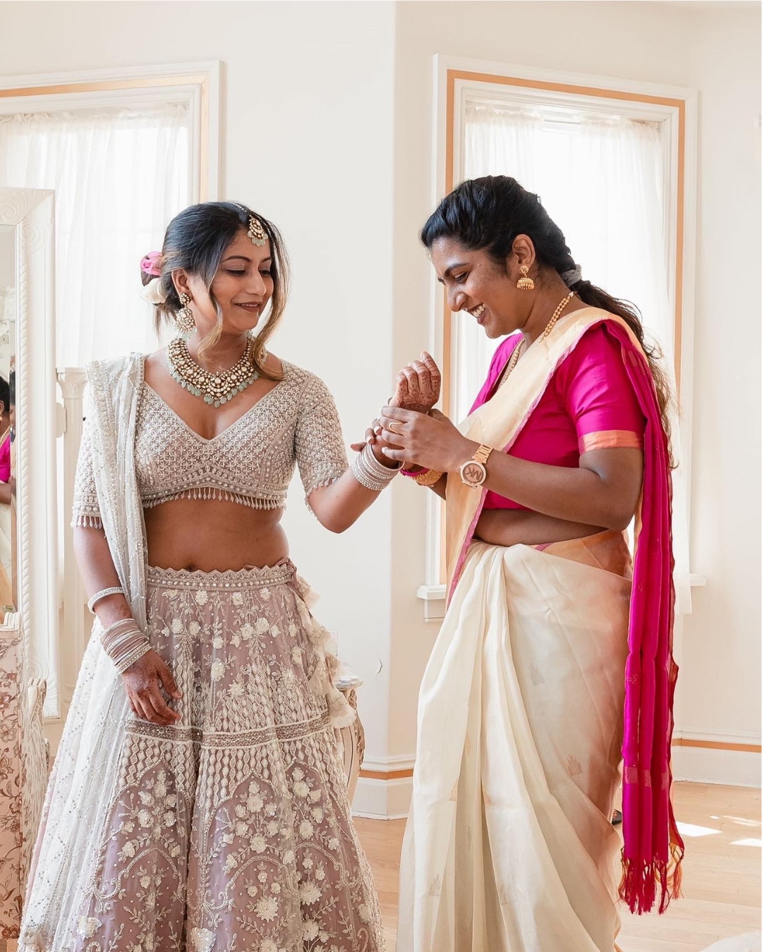 Isa by Dolly Wahal - Nama Ivory Bridal Lehenga From Bridal