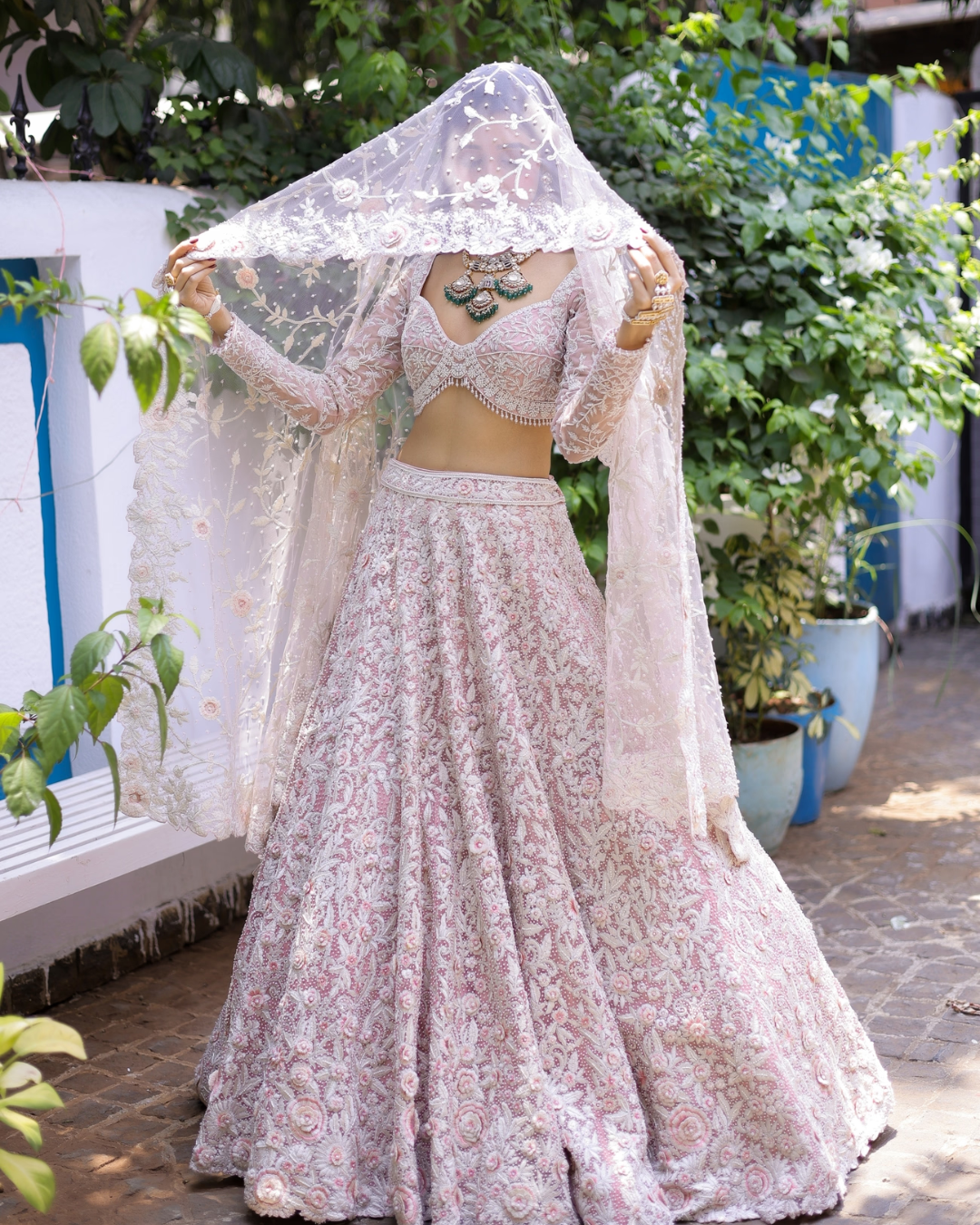 Isa by Dolly Wahal - Sana Peach Bridal Lehenga From Bridal