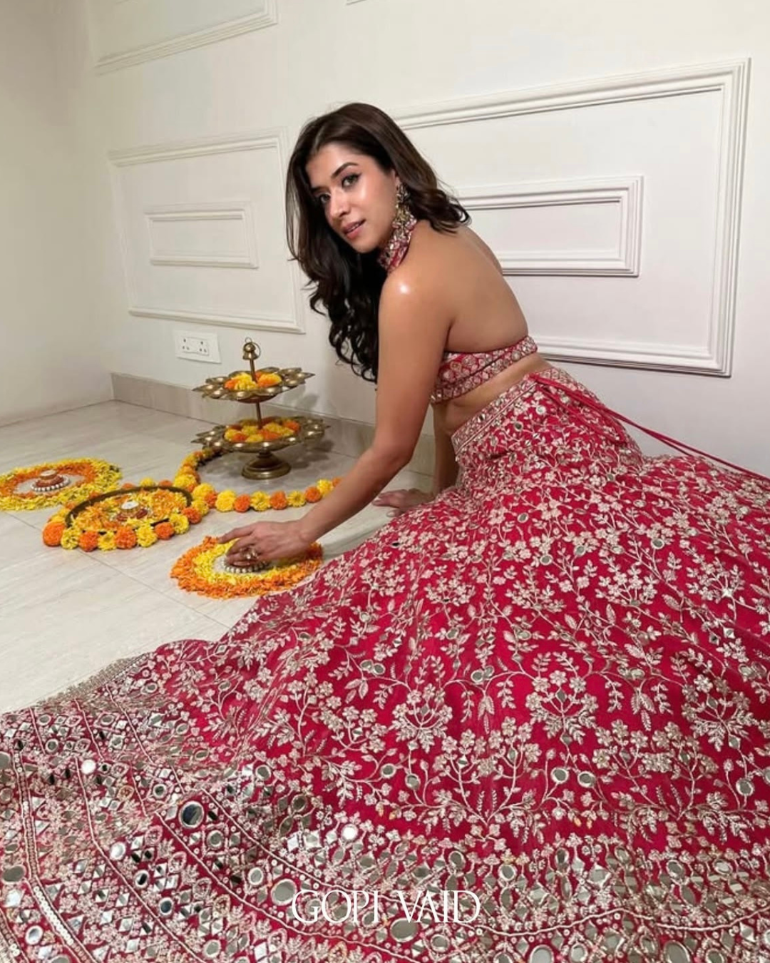 Gopi Vaid - Sukhmani Gambhir in Laanya Lehenga Set From Jhilmil