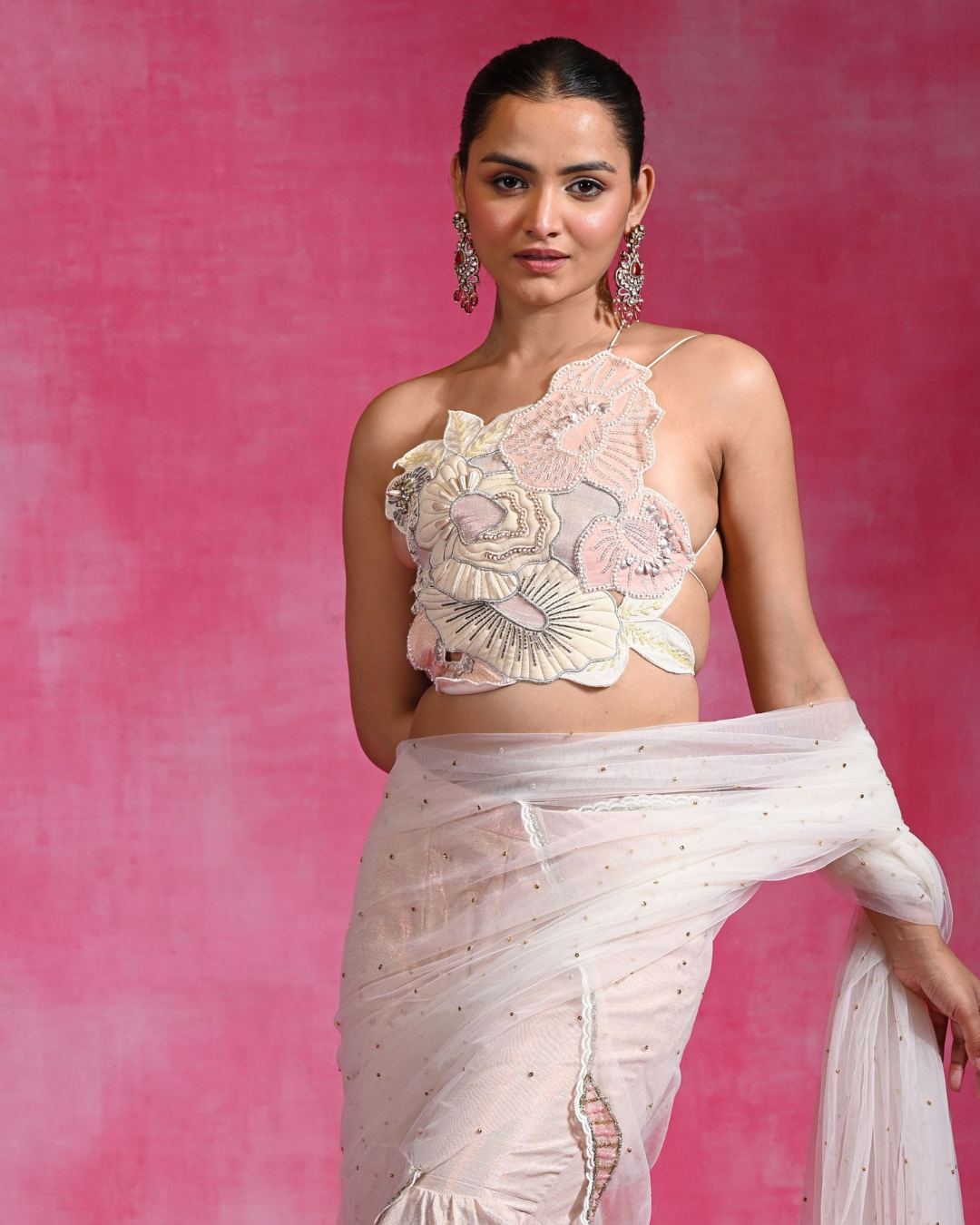 Rishi and Vibhuti - Ebony Haze Saree From Ek Main Aur Ek Tu