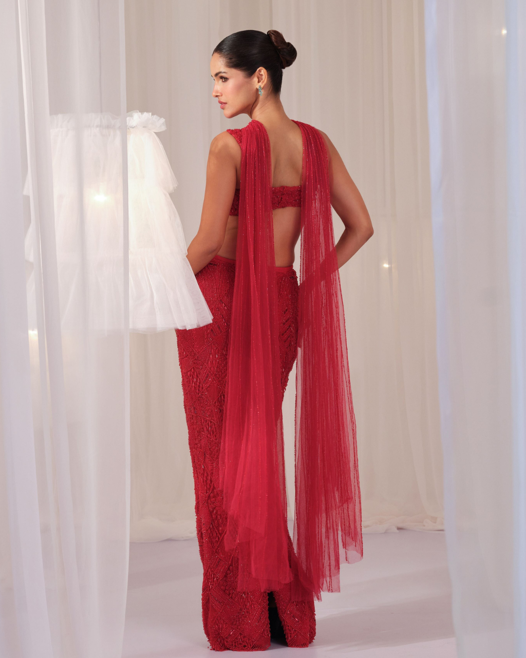 K&A By Karishma And Ashita - Ruby Pencil Skirt With Blouse & Dupatta From First Love