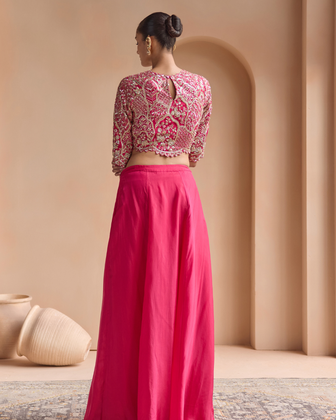 Osaa By Adarsh - Scarlet Top & Skirt Set From Off The Record