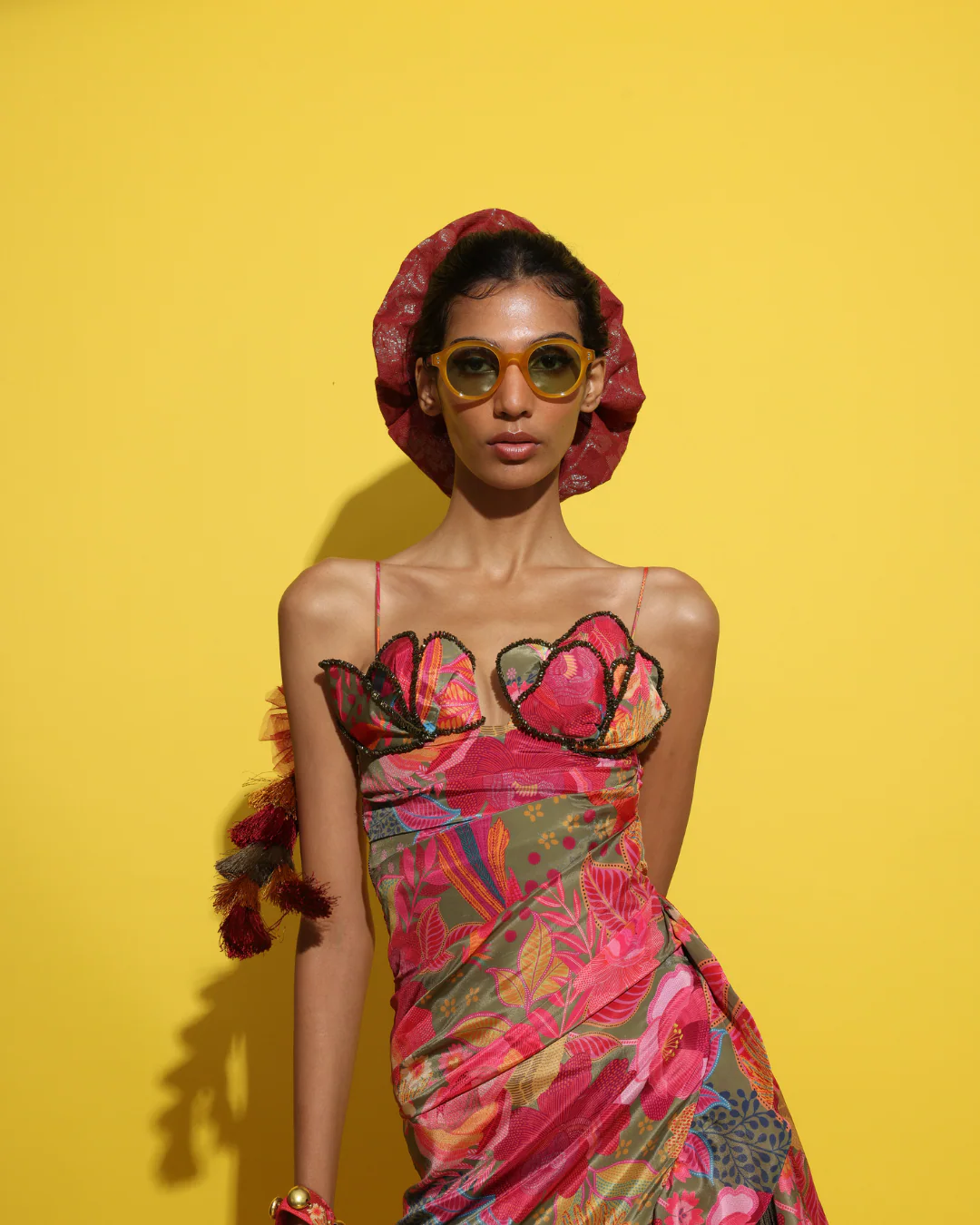 Rishi and Vibhuti - Cocktail drape dress From Tamasha