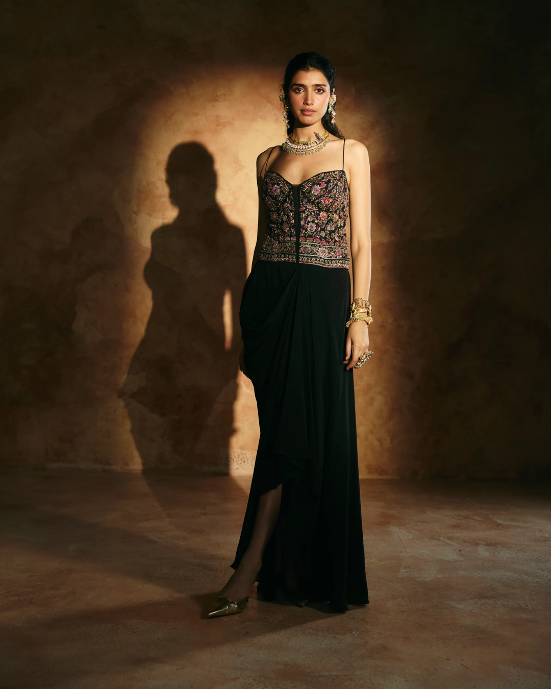 Aman Takyar - Black Corset Set From Today's Sindh